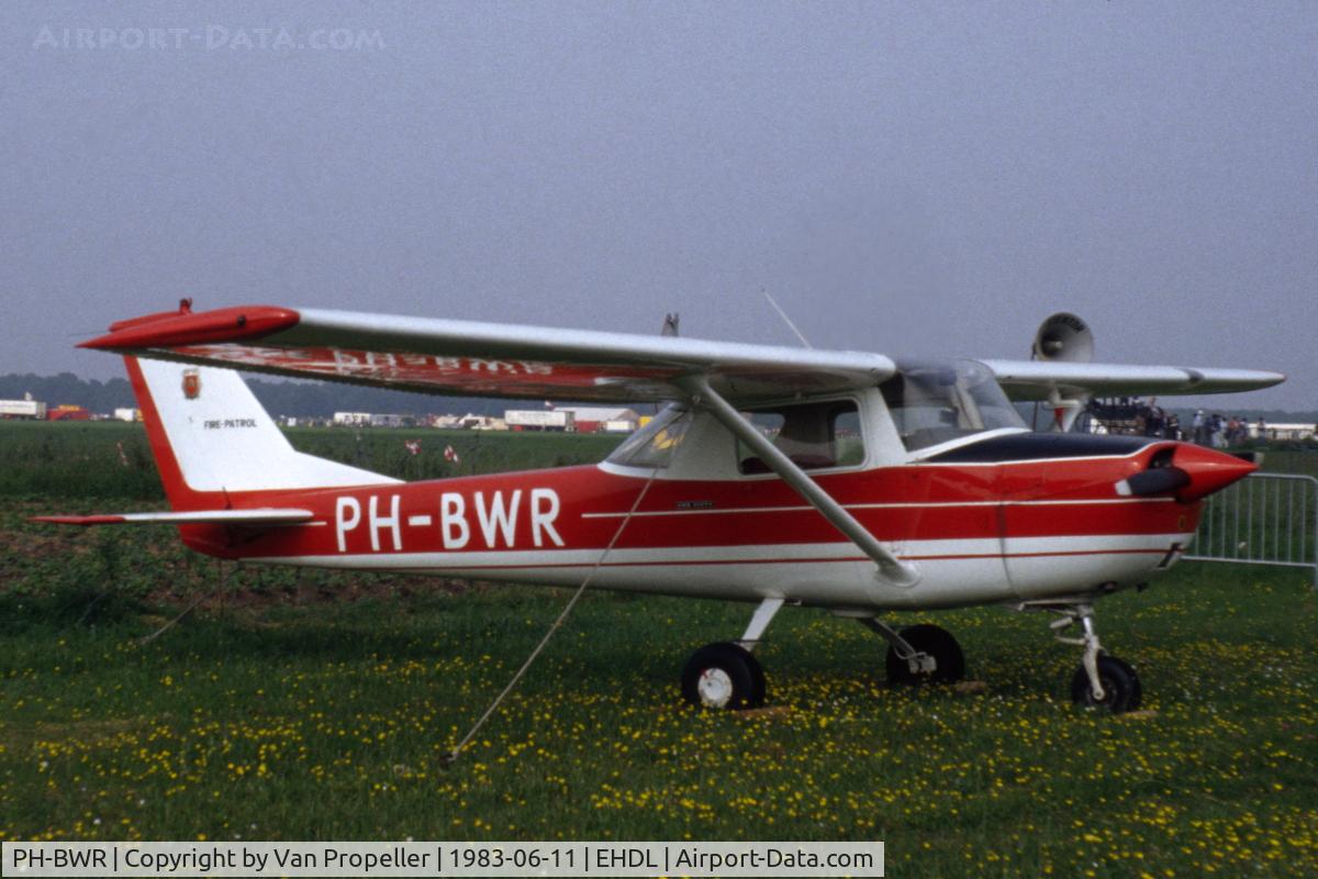 PH-BWR, 1968 Reims F150H C/N 0365, Reims-Cessna F150H at Deelen Air Base Open Day 1983. Owned by Aviation Service Holland BV at the time and at times used for observing forests for fires.