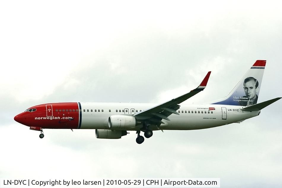 LN-DYC, 2010 Boeing 737-8JP C/N 39164, Copenhagen 29.5.2010