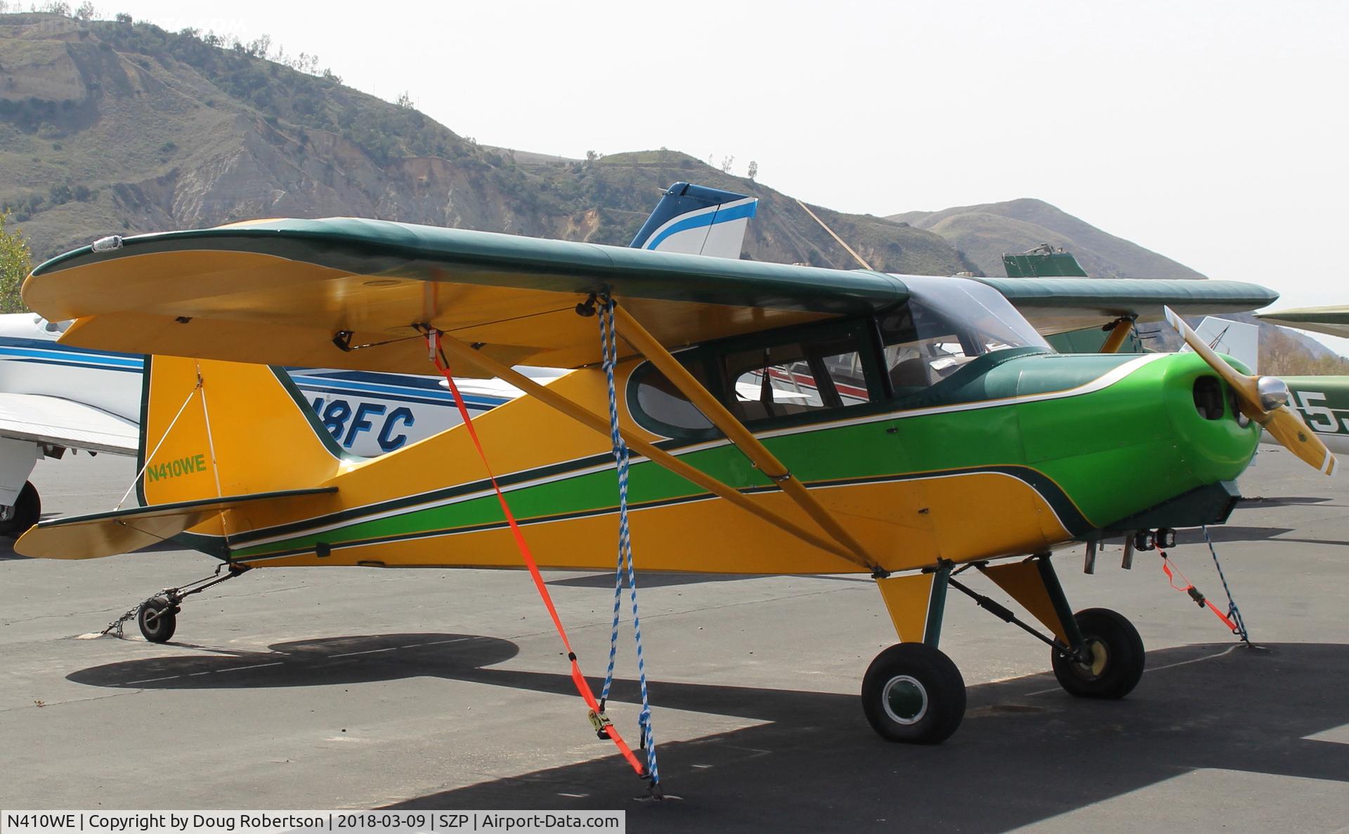 N410WE, 2015 Wag Aero Wag-A-Bond C/N 1839, 2015 Coley/Russell WAG-A-BOND, Continental O-200A 100 Hp
