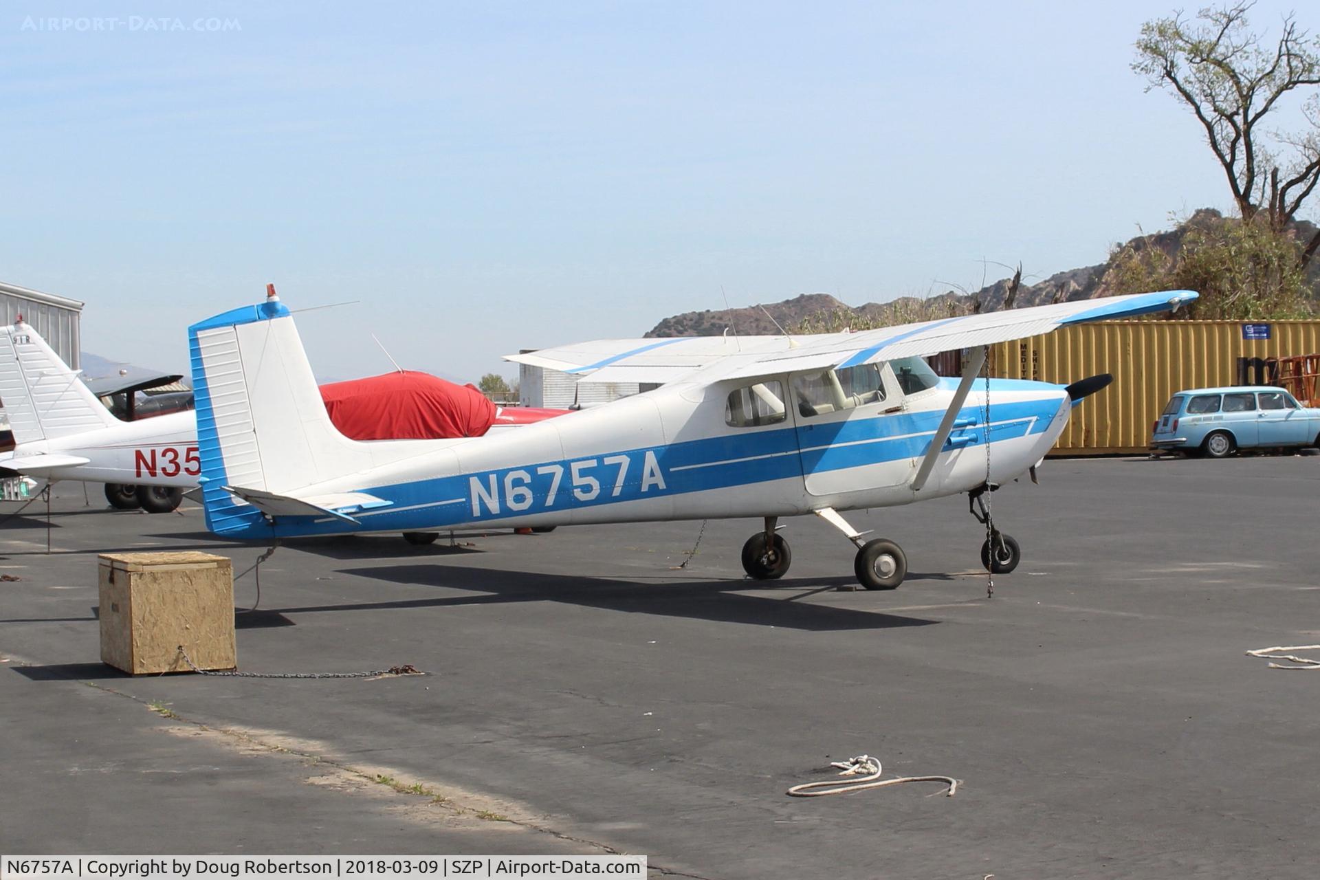 N6757A, 1956 Cessna 172 C/N 28857, 1956 Cessna 172, Continental O-300 145 Hp 6 cylinder, 12 volt ignition, first year of manufacture. Not a Skyhawk.