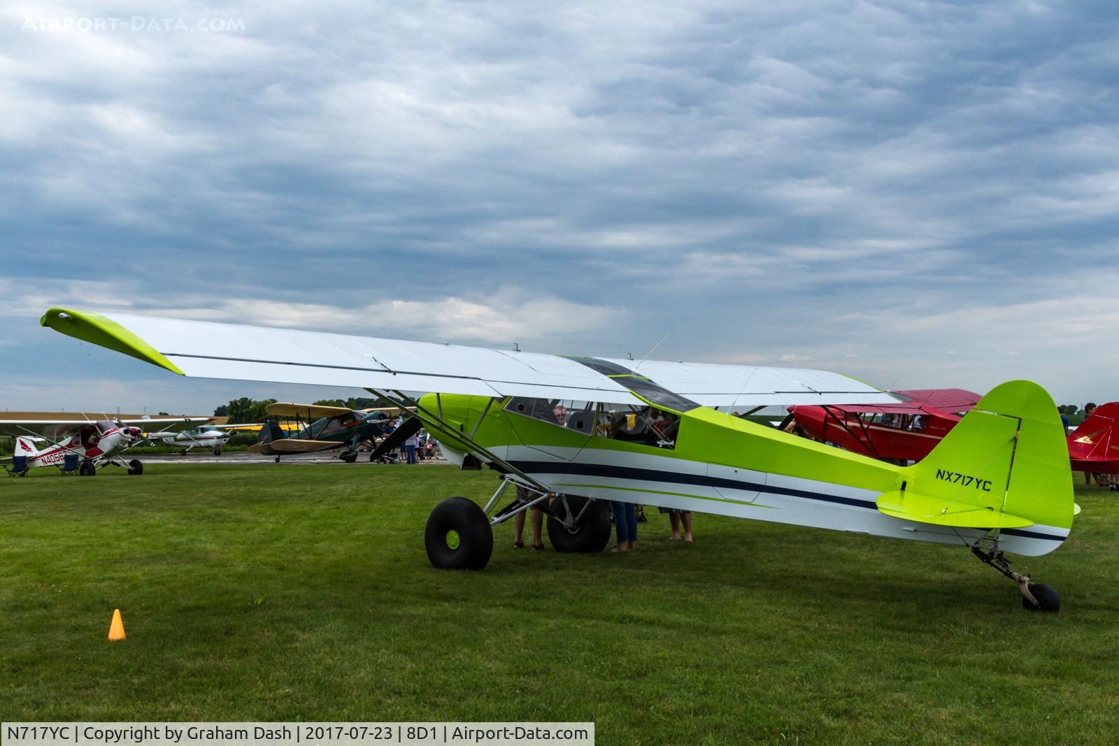 N717YC, 2015 Piper PA-18 Super Cub Replica C/N 079, Richard S Ness PA18-L21 N717YC at New Holstein, WI.