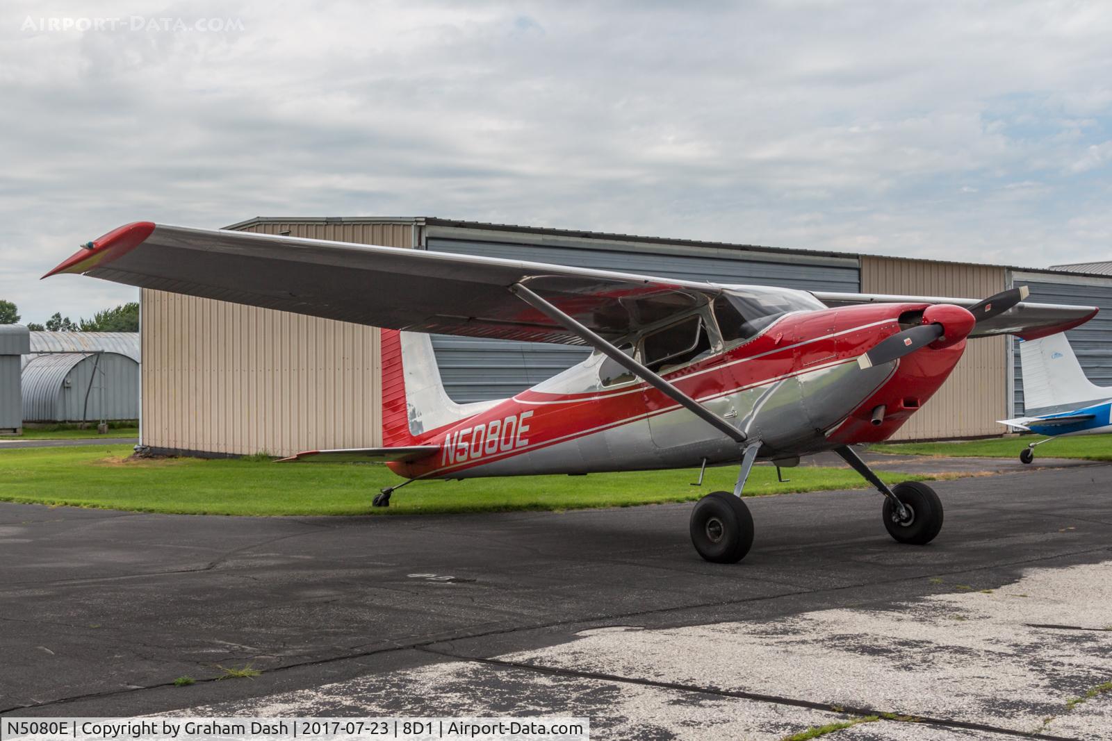 N5080E, 1958 Cessna 180B C/N 50380, Cessna 180B N5080E at New Holstein, WI.