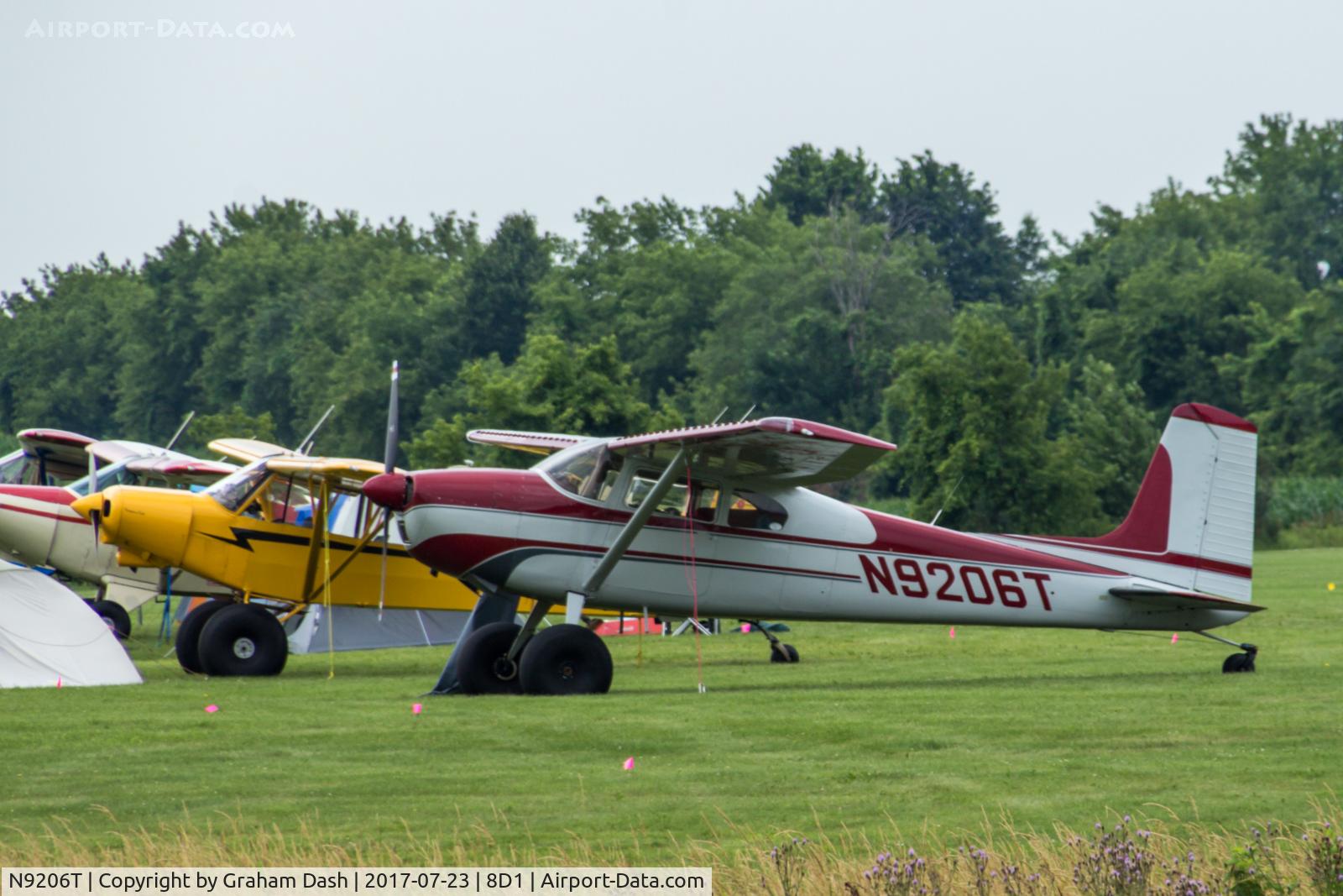 N9206T, 1960 Cessna 180C C/N 50706, Cessna 180C N9206T at New Holstein, WI.