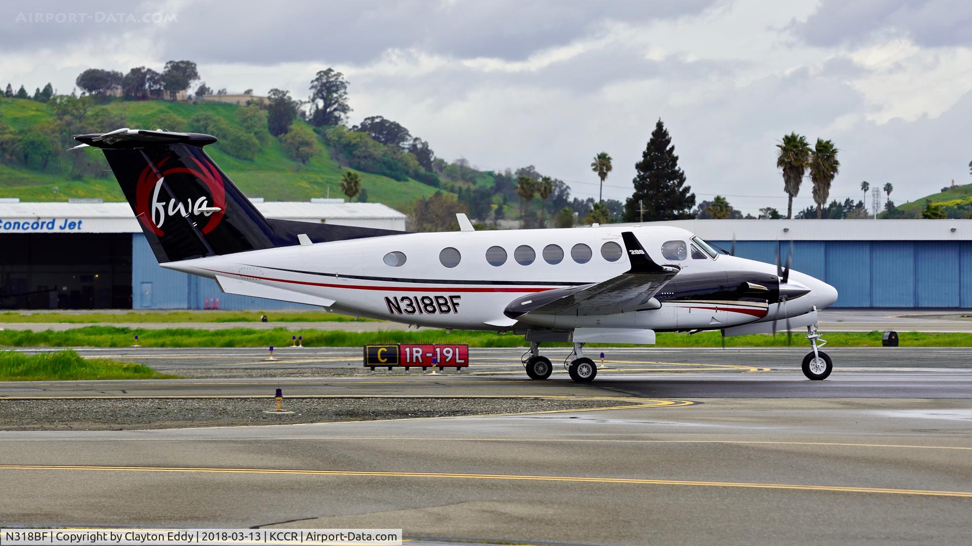 N318BF, 1997 Raytheon B200 King Air C/N BB-1571, Buchanan Field Concord California 2018.