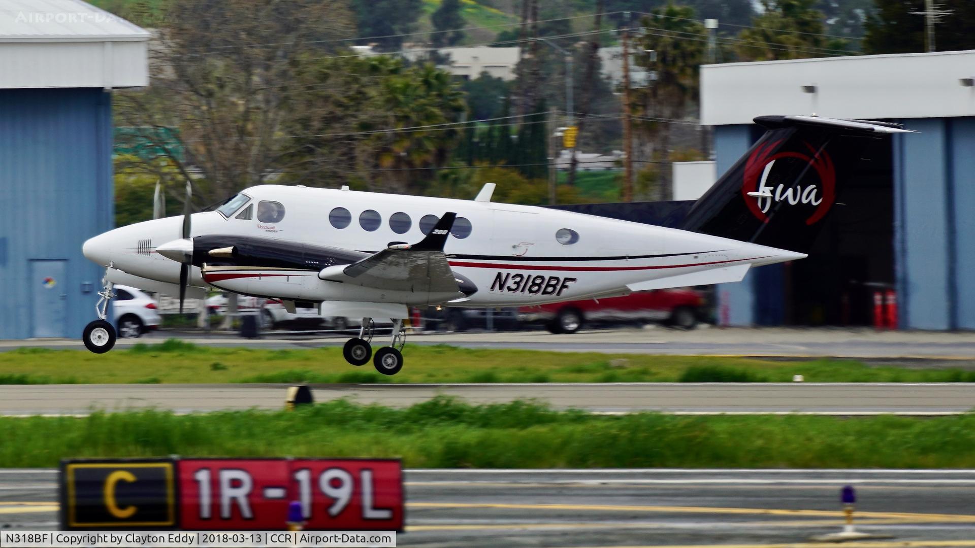 N318BF, 1997 Raytheon B200 King Air C/N BB-1571, Buchanan Field Concord California 2018.