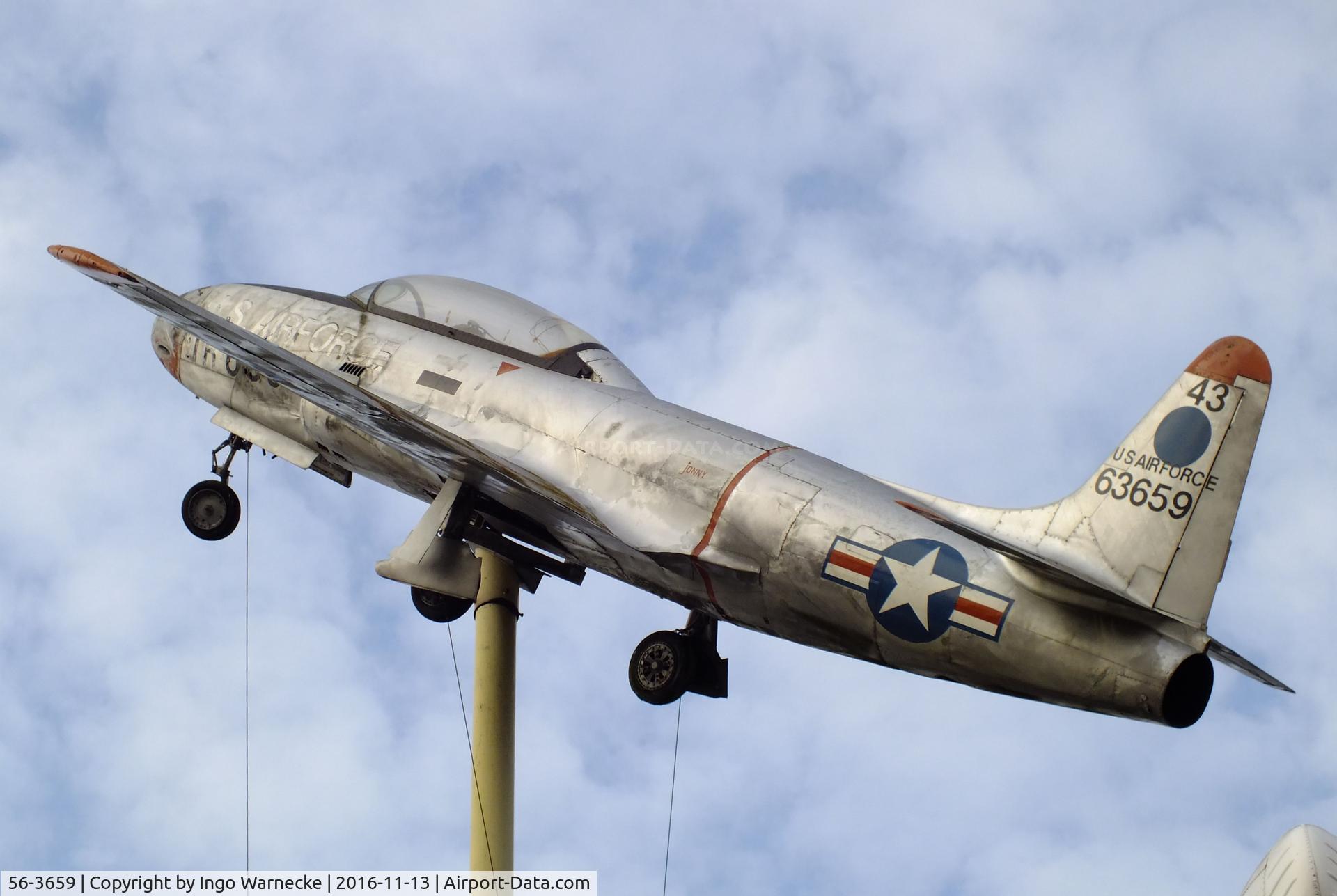 56-3659, 1956 Lockheed T-33A Shooting Star C/N 580-1143, Lockheed T-33A at the Technik-Museum, Speyer