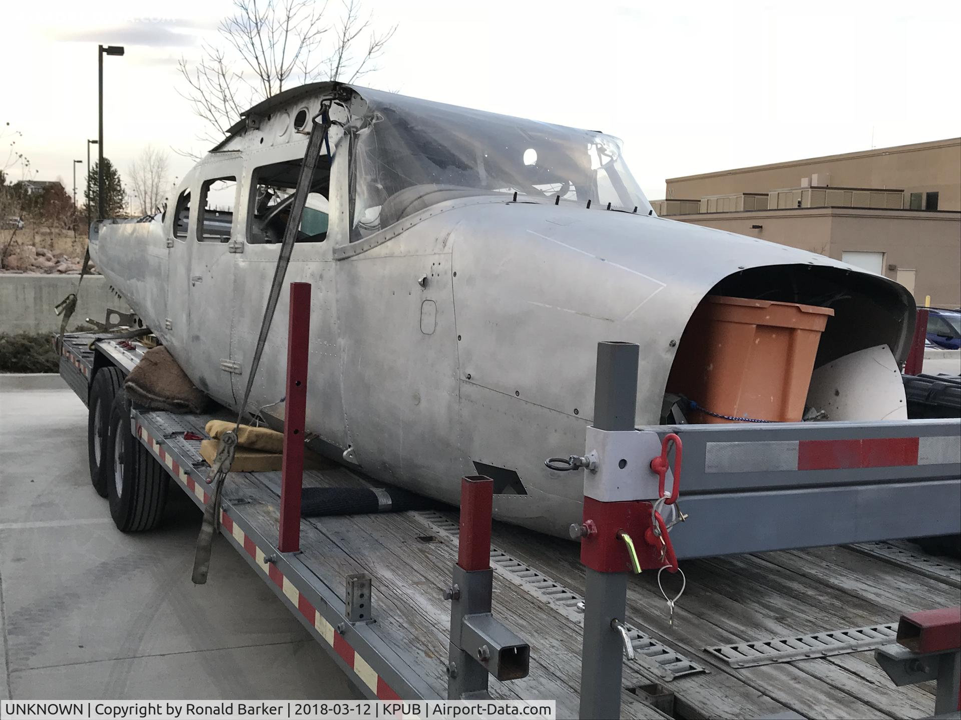 UNKNOWN, Miscellaneous Various C/N unknown, Aircraft on truck, Pueblolo