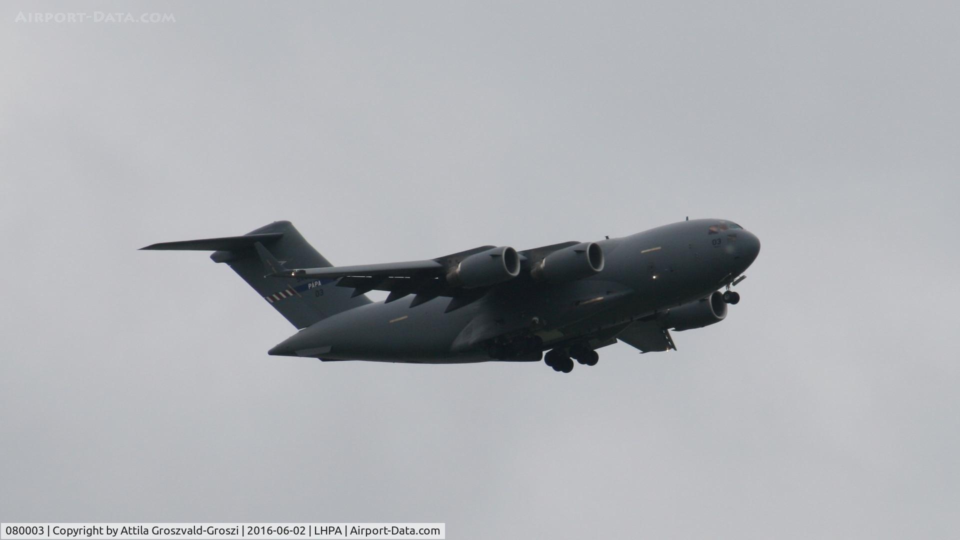 080003, 2009 Boeing C-17A Globemaster III C/N F-211, Pápa Hungarian AF Base