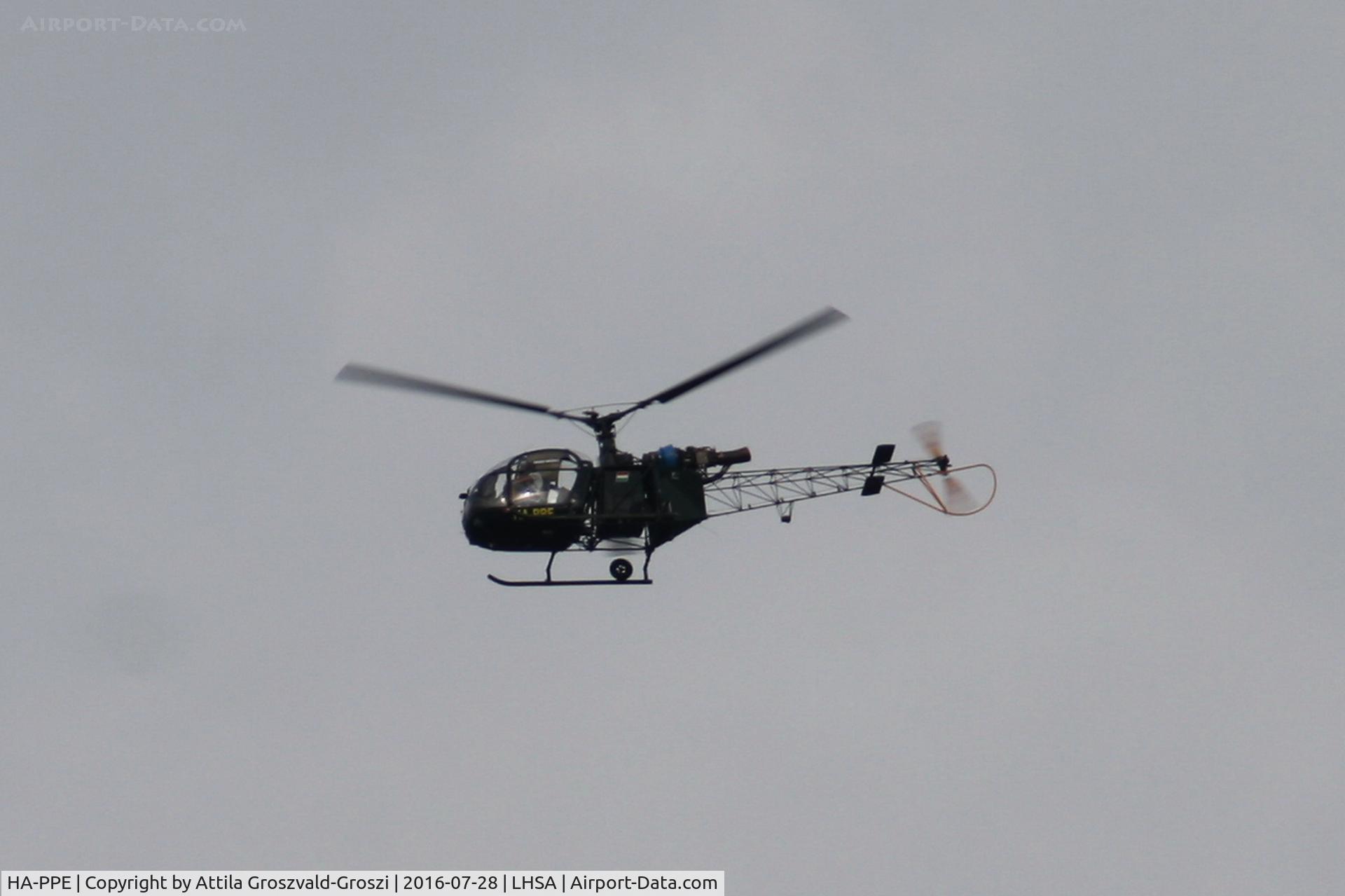 HA-PPE, Sud SA-318C Alouette AST C/N 2046, Szentkirályszabadja Airport, ex Military Air base, Hungary
