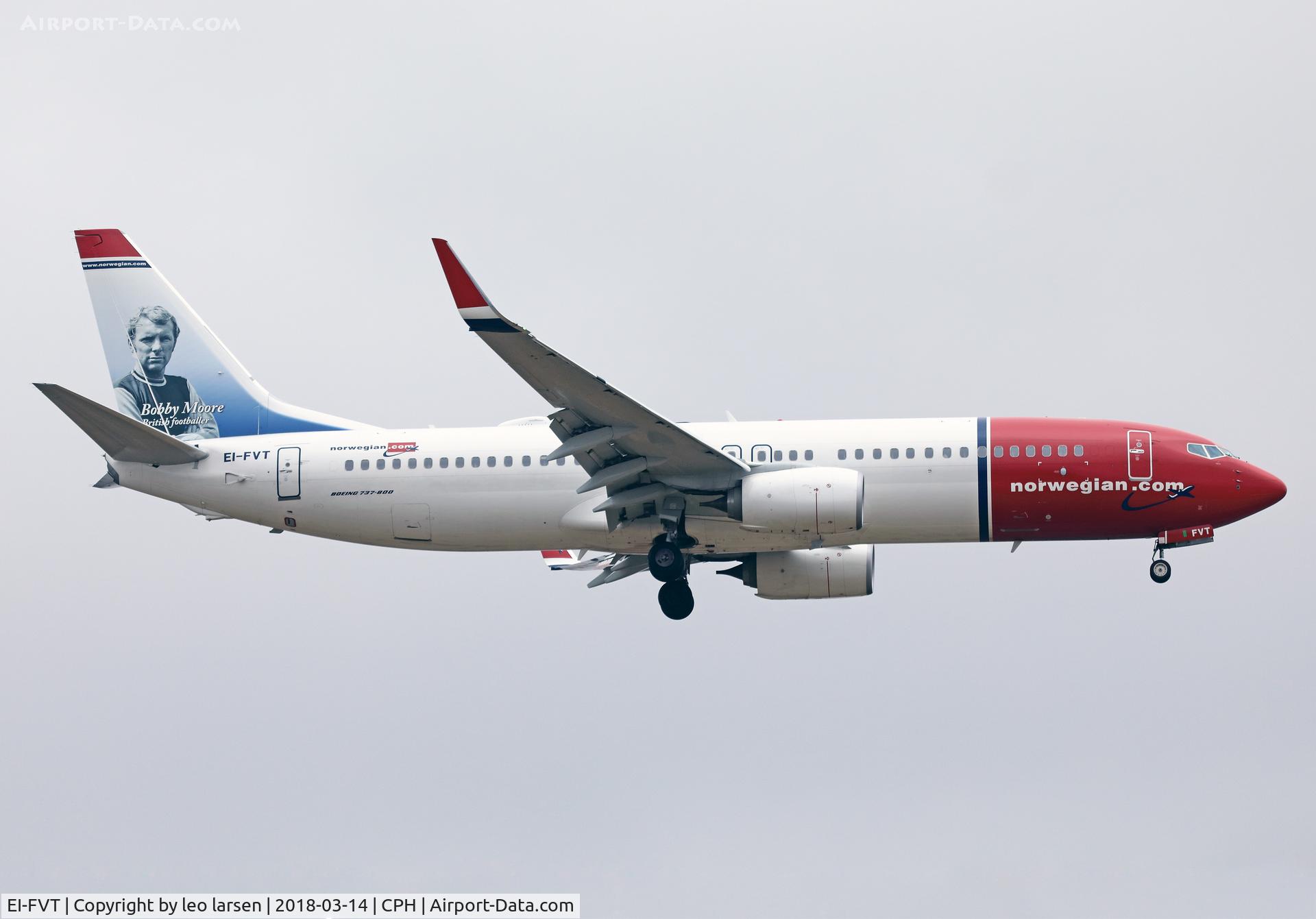 EI-FVT, 2017 Boeing 737-8JP C/N 42280, Copenhagen 14.3.18 app to R-04L