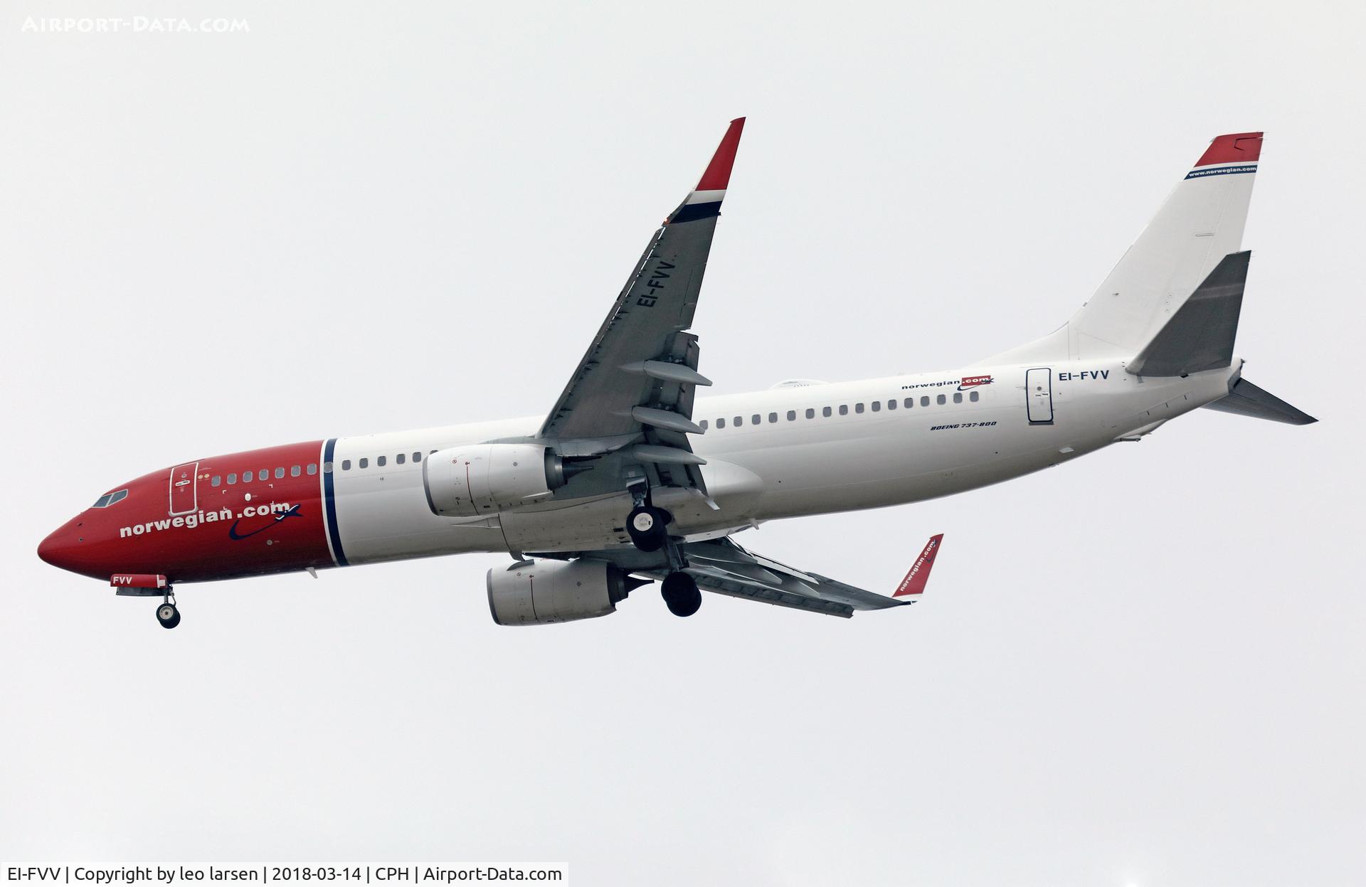 EI-FVV, 2017 Boeing 737-8JP C/N 42281, Copenhagen 14.3.2018 app to R-04R