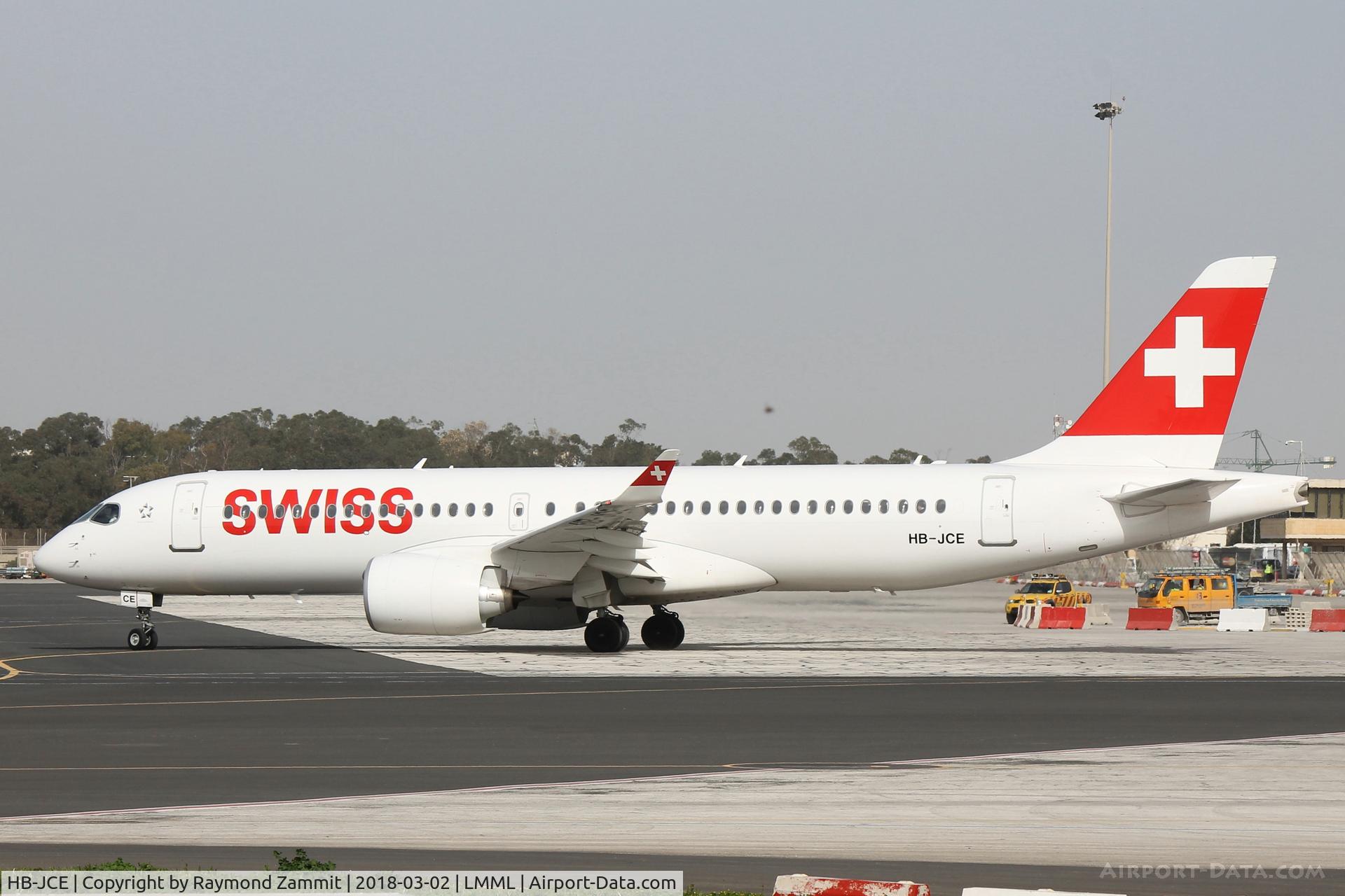 HB-JCE, 2017 Bombardier CSeries CS300 (BD-500-1A11) C/N 55014, Bombardier CS300 HB-JCE Swiss