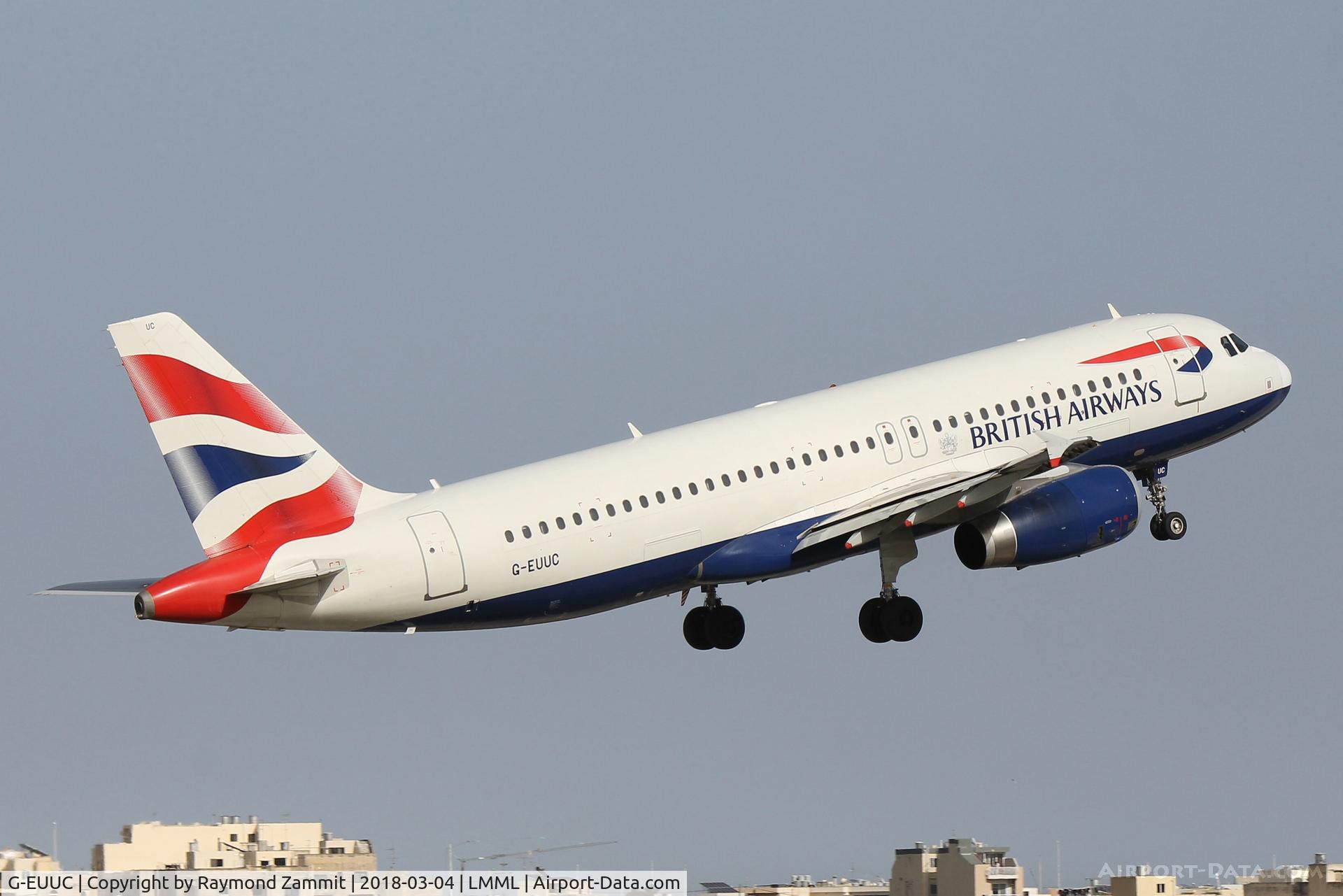 G-EUUC, 2001 Airbus A320-232 C/N 1696, A320 G-EUUC British Airways