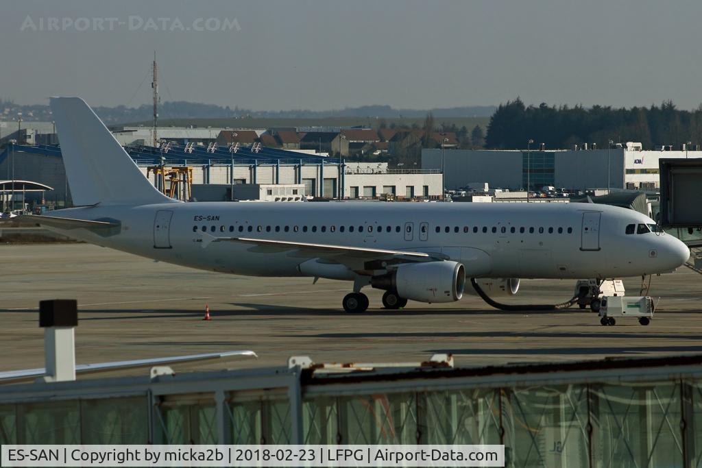 ES-SAN, 2000 Airbus A320-214 C/N 1213, Parked
