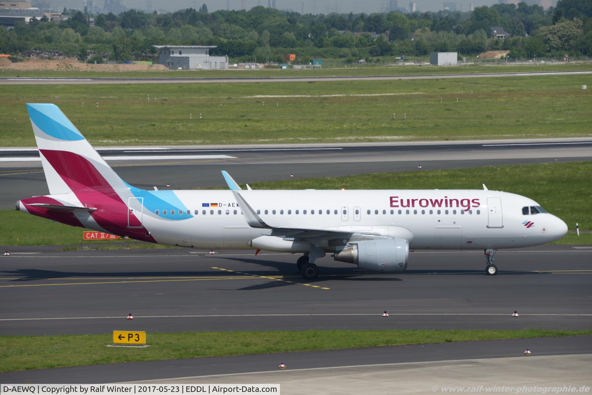 D-AEWQ, 2016 Airbus A320-214 C/N 7398, Airbus A320-214(W) - EW EWG Eurowings - 7398 - D-AEWQ - 23.05.2017 - DUS