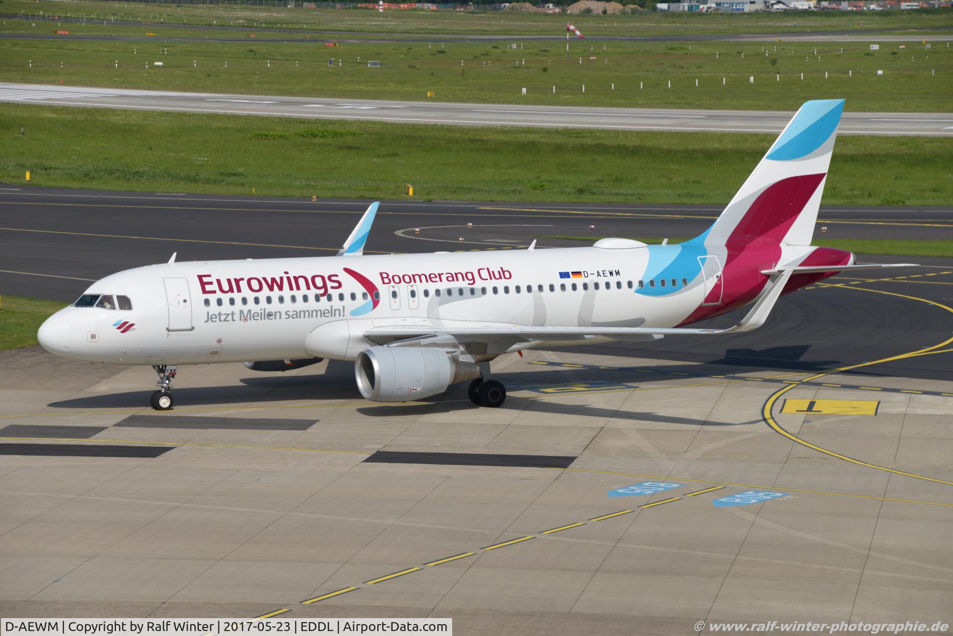 D-AEWM, 2016 Airbus A320-214 C/N 7259, Airbus A320-214(W) - EW EWG Eurowings 'Boumerang Club' - 7259 - D-AEWM - 23.05.2017 - DUS