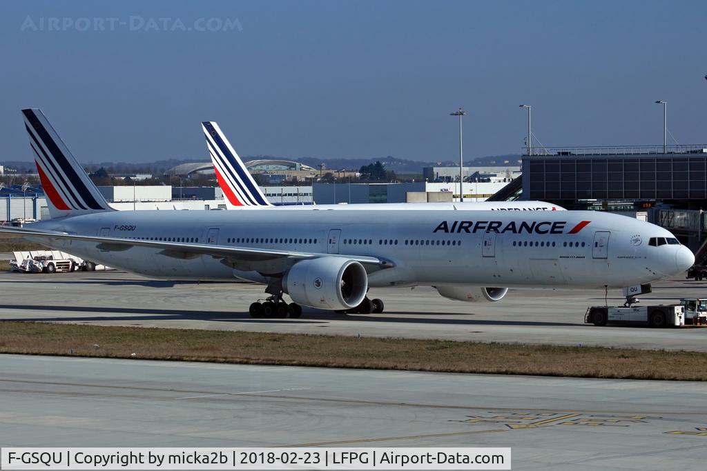F-GSQU, 2007 Boeing 777-328/ER C/N 32847, Taxiing