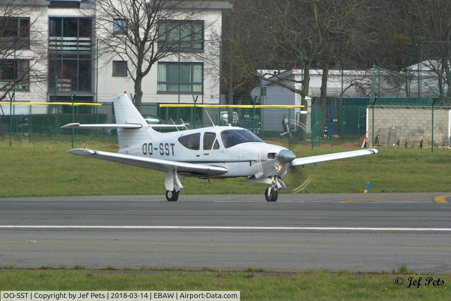 OO-SST, 1979 Rockwell Commander 114A GT C/N 14521, At Antwerp Airport.