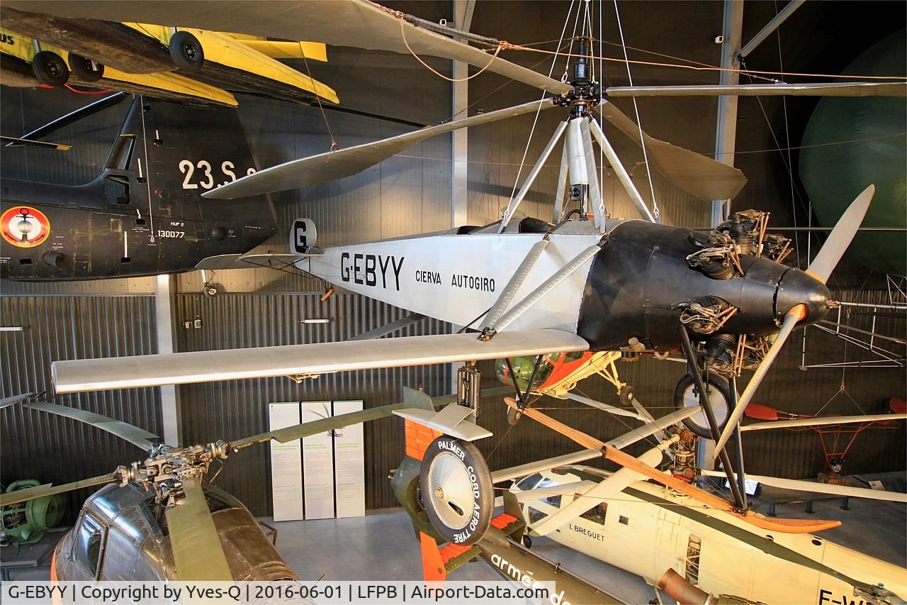 G-EBYY, 1928 Avro Cierva C-8L Mk2 C/N Not found G-EBYY, Avro Cierva C-8L Mk2, Air & Space Museum Paris-Le Bourget (LFPB)