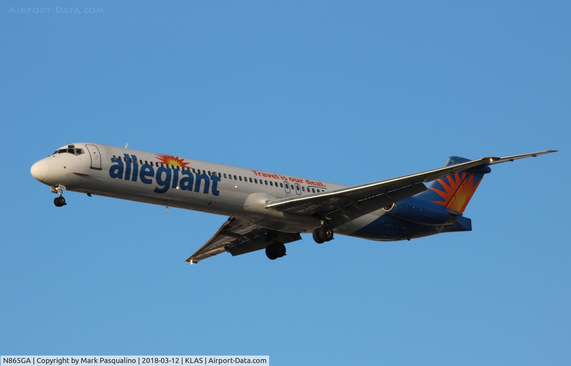 N865GA, 1990 McDonnell Douglas MD-83 (DC-9-83) C/N 49998, MD-83