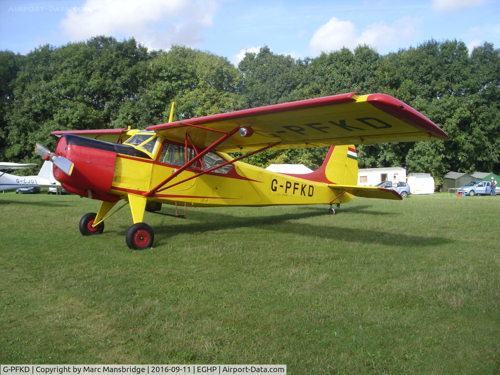 G-PFKD, 1960 Yakovlev Yak-12M C/N 210999, A welcome visitor to Popham airfield EGHP