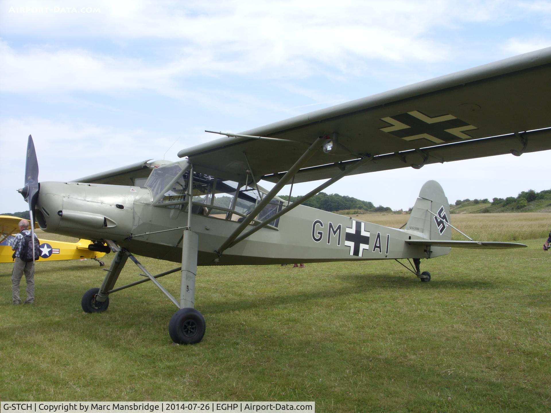 G-STCH, 1942 Fieseler Fi-156A-1 Storch C/N 2088, A welcome visitor into Popham airfield EGHP