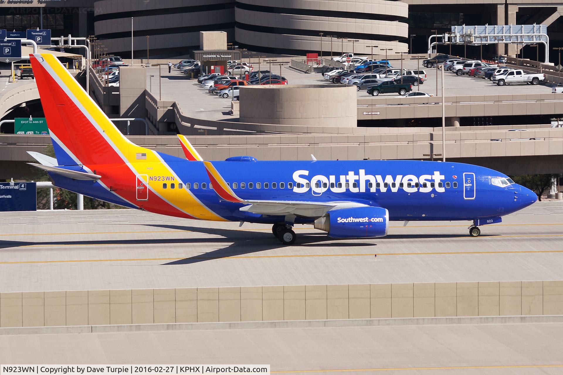 N923WN, 2008 Boeing 737-7H4 C/N 36627, No comment.