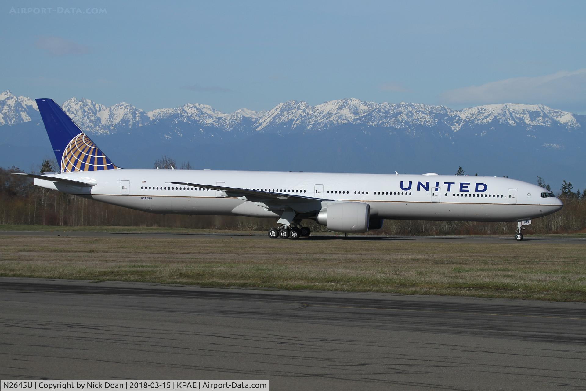 N2645U, 2017 Boeing 777-322/ER C/N 64989, PAE/KPAE