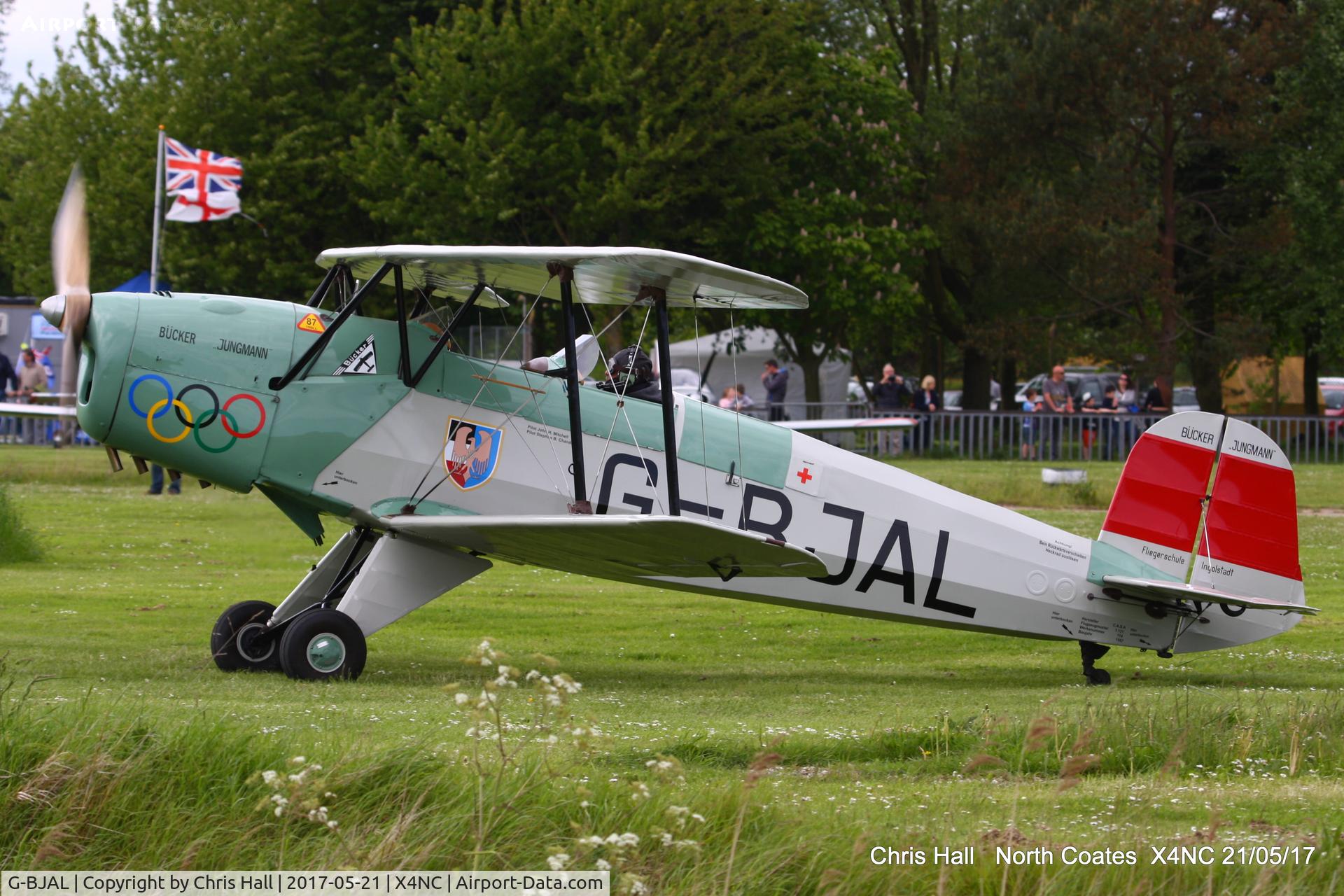 G-BJAL, 1957 Bucker 1-131E Jungmann C/N 1028, North Coates Summer fly in