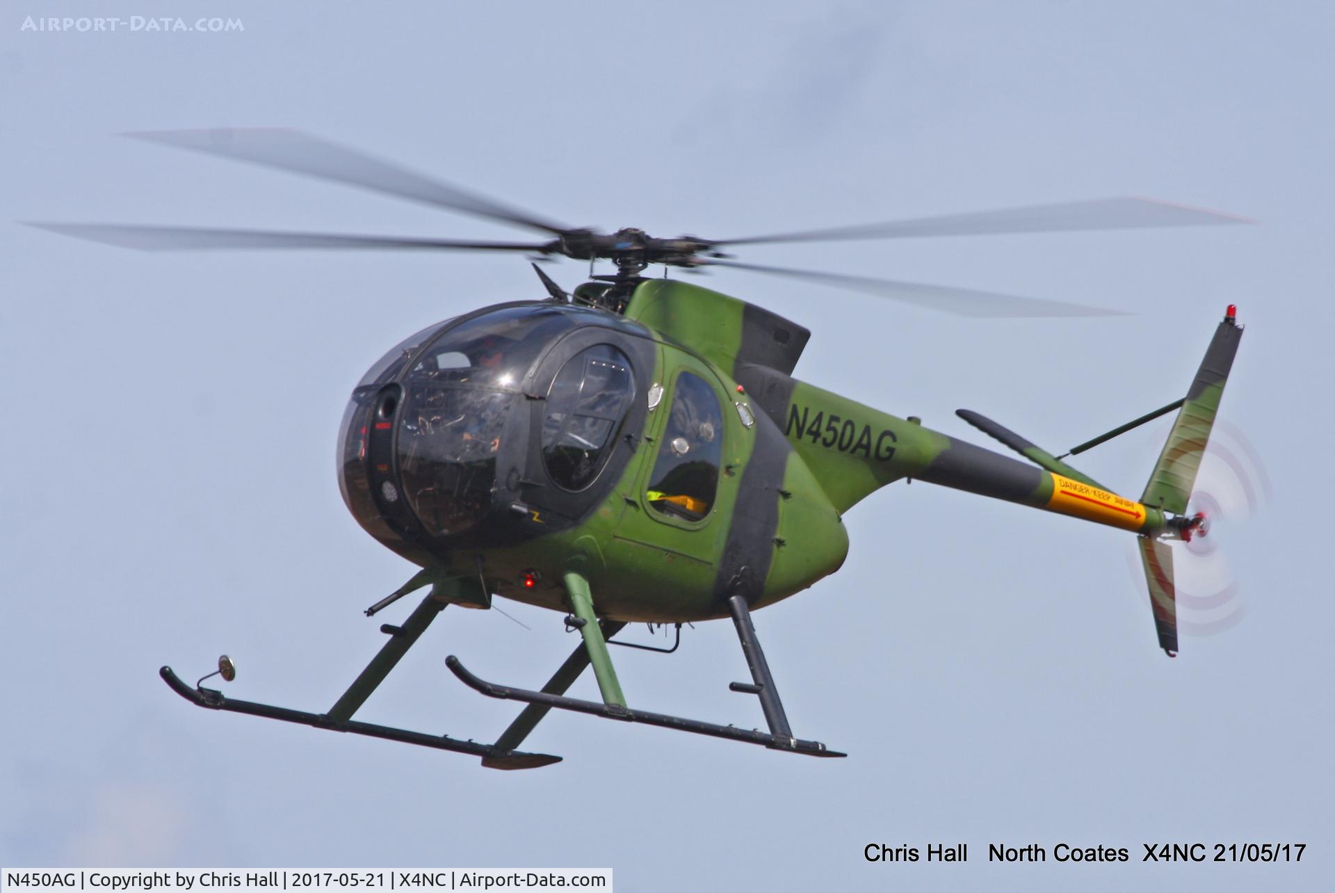N450AG, 1971 MD Helicopters 369HM C/N 1090202M, North Coates Summer fly in