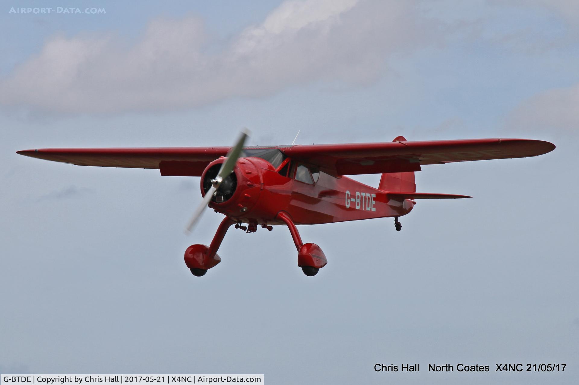 G-BTDE, 1940 Cessna C-165 Airmaster C/N 551, North Coates Summer fly in