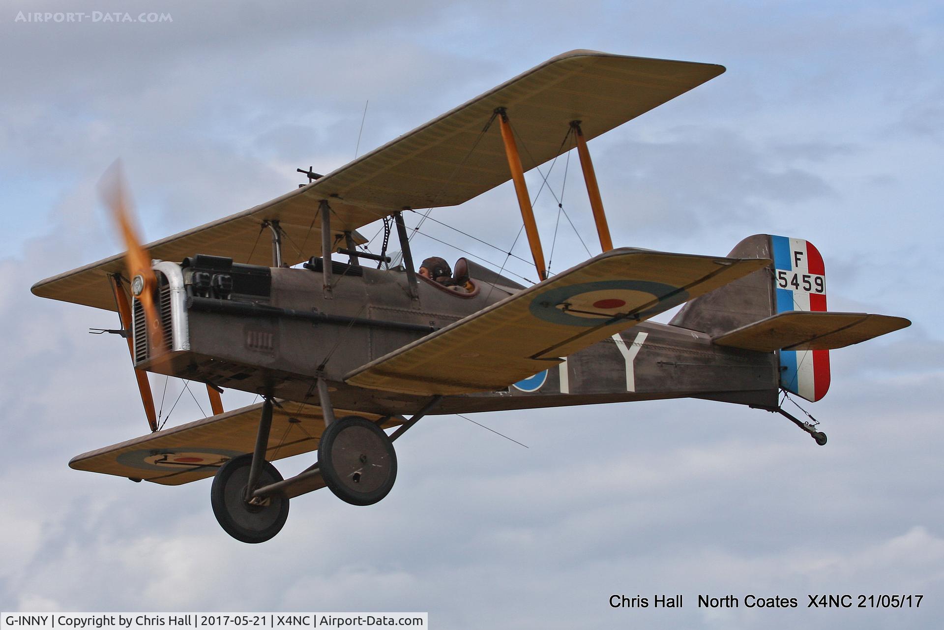 G-INNY, 1983 Royal Aircraft Factory SE-5A Replica C/N PFA 020-10439, North Coates Summer fly in