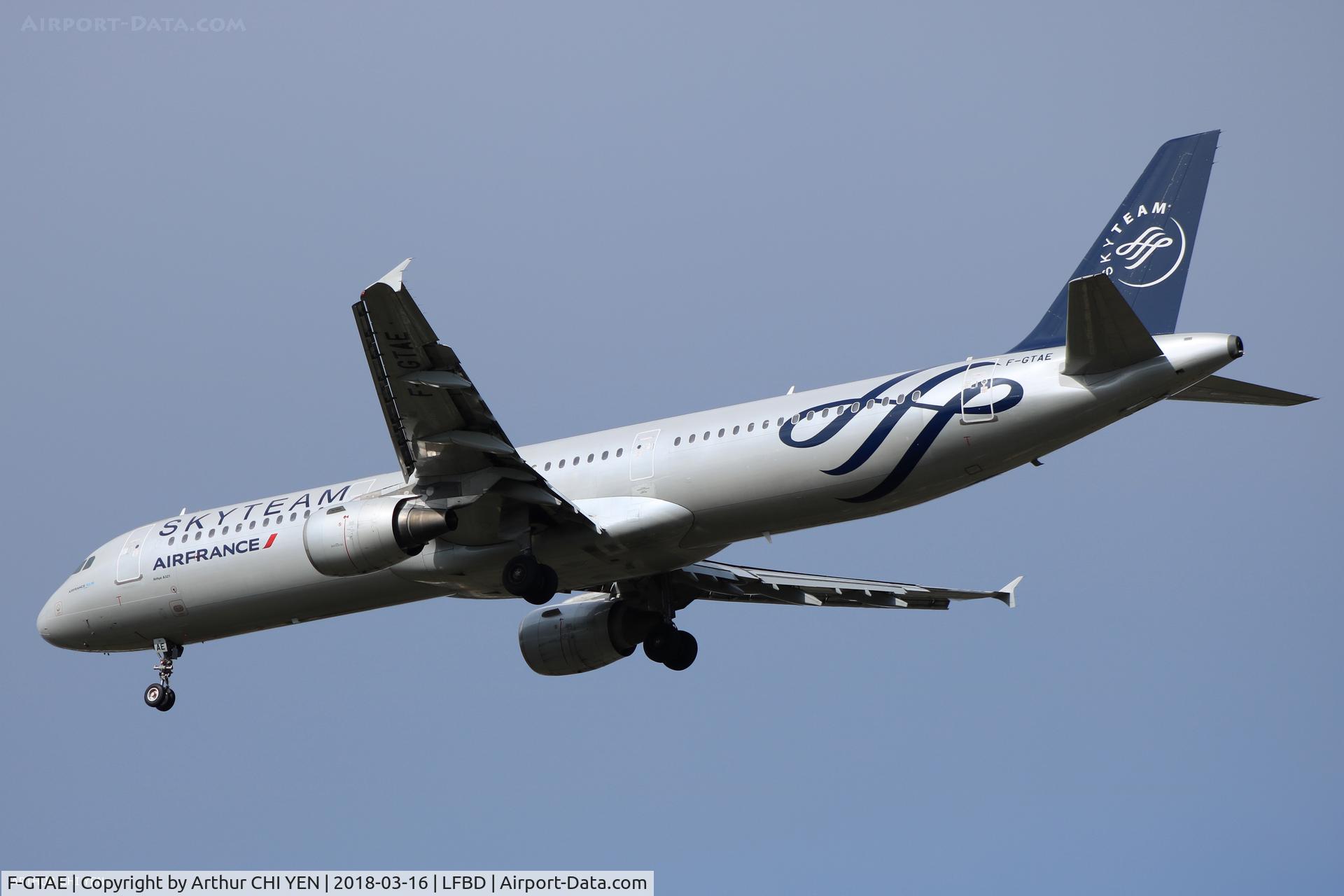 F-GTAE, 1998 Airbus A321-211 C/N 0796, From CDG