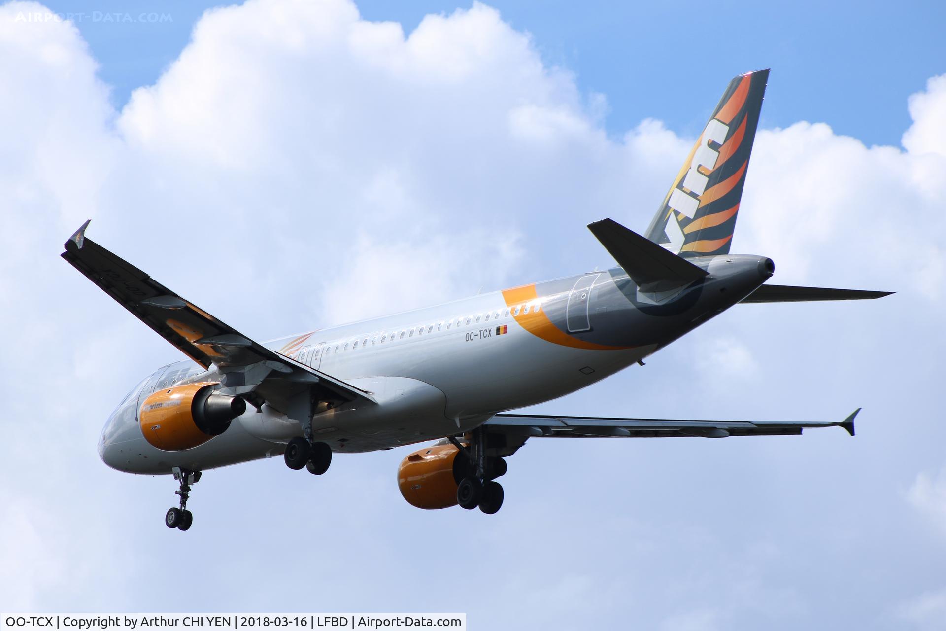 OO-TCX, 2000 Airbus A320-212 C/N 1381, From Cardiff.