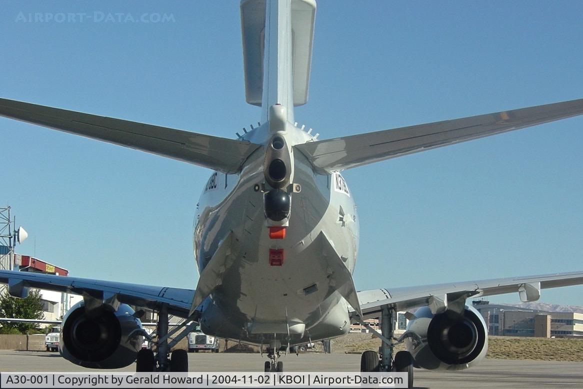A30-001, 2002 Boeing E-7A Wedgetail C/N 33474, Landed at BOI during test flight. Had a temp FAA N number of N378BC before going to the RAAF.