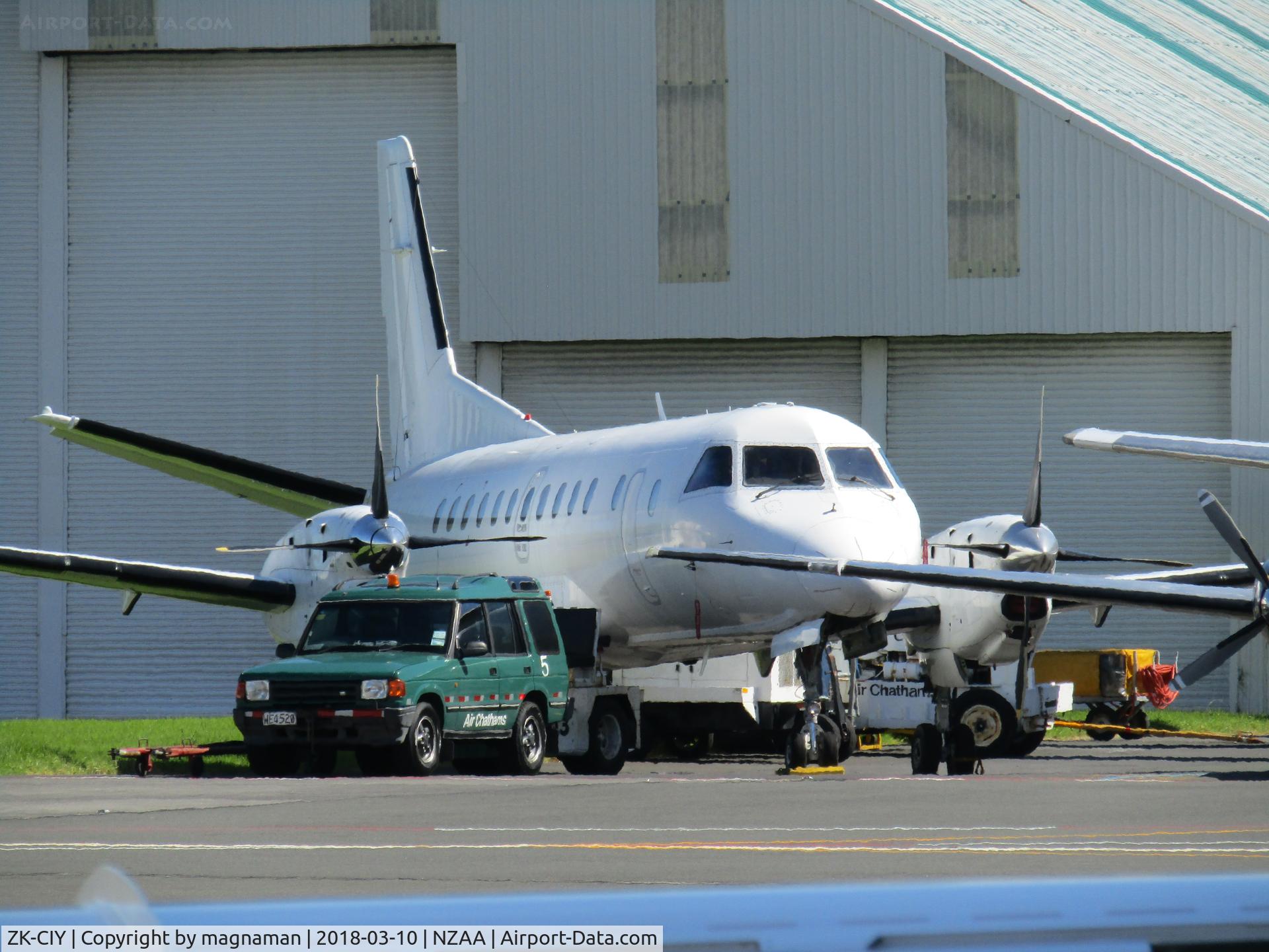 ZK-CIY, 1988 Saab 340A C/N 340A-145, ex N135GU - now awaiting re-paint for Air Chathams