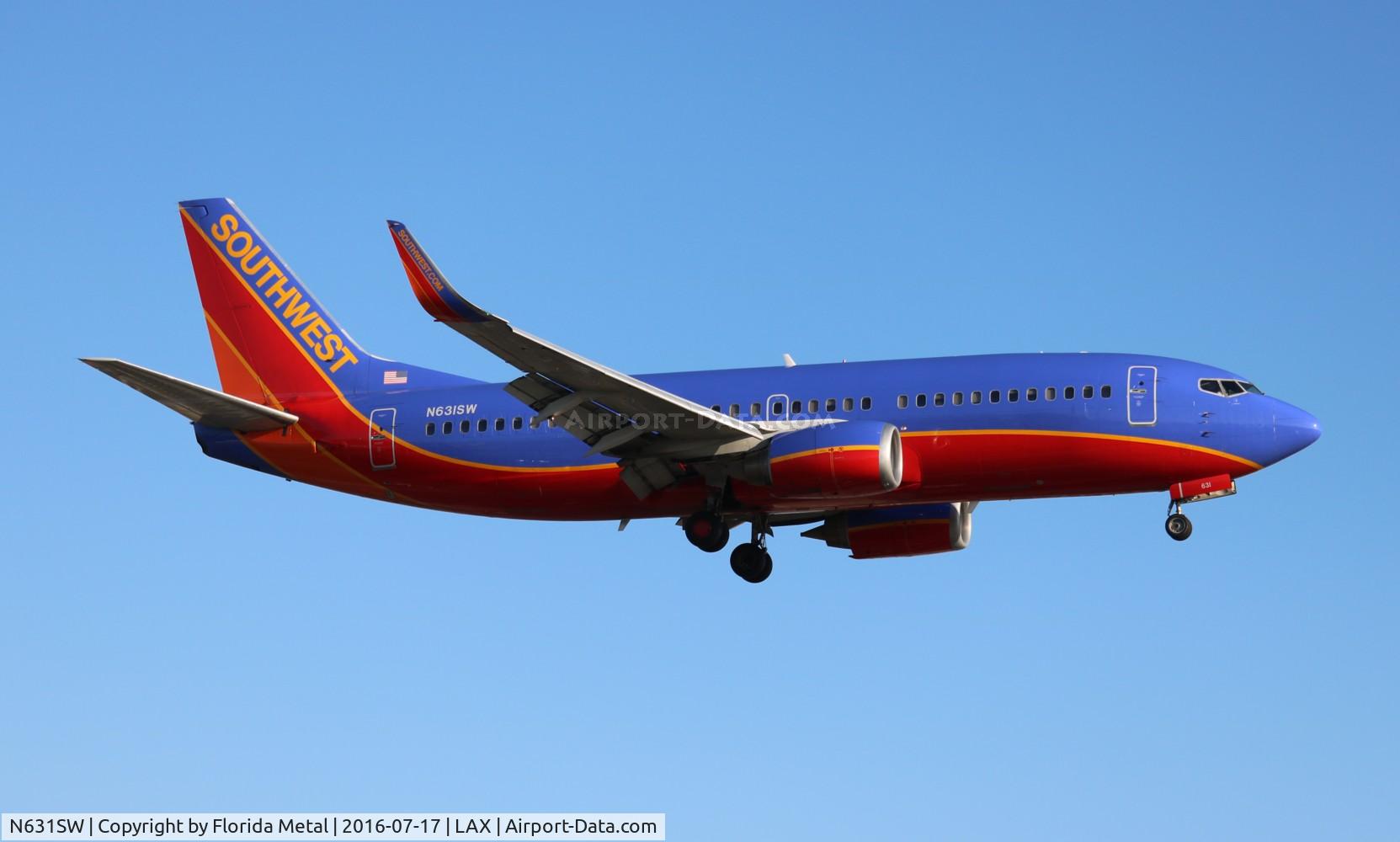 N631SW, 1996 Boeing 737-3H4 C/N 27706, Southwest