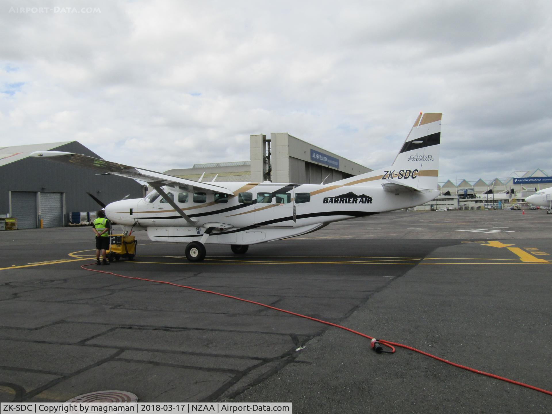 ZK-SDC, 2008 Cessna 208B  Caravan C/N 208-2057, about to leave for GBI