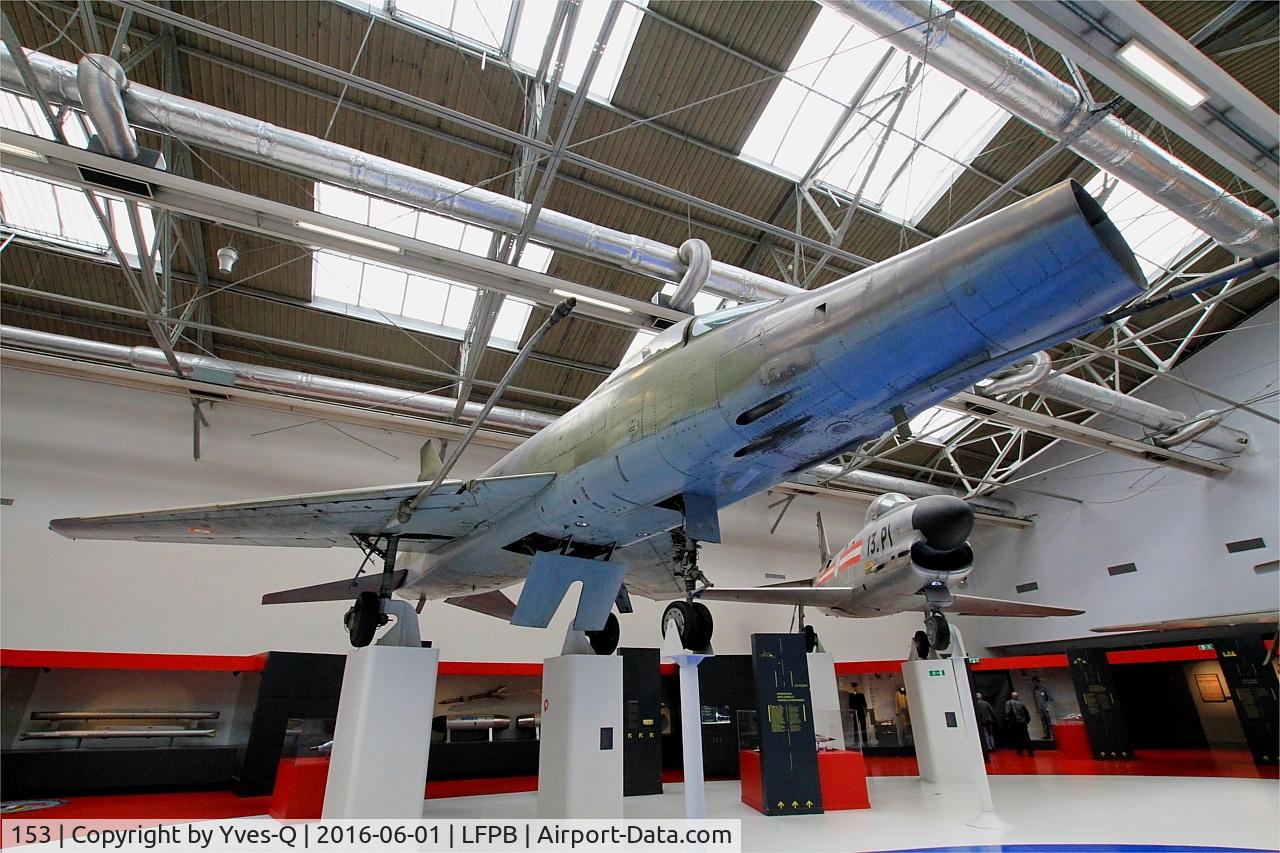 153, Dassault Super Mystere B.2 C/N 153, Dassault Super Mystere B.2, Exibited at Air & Space Museum Paris-Le Bourget (LFPB)