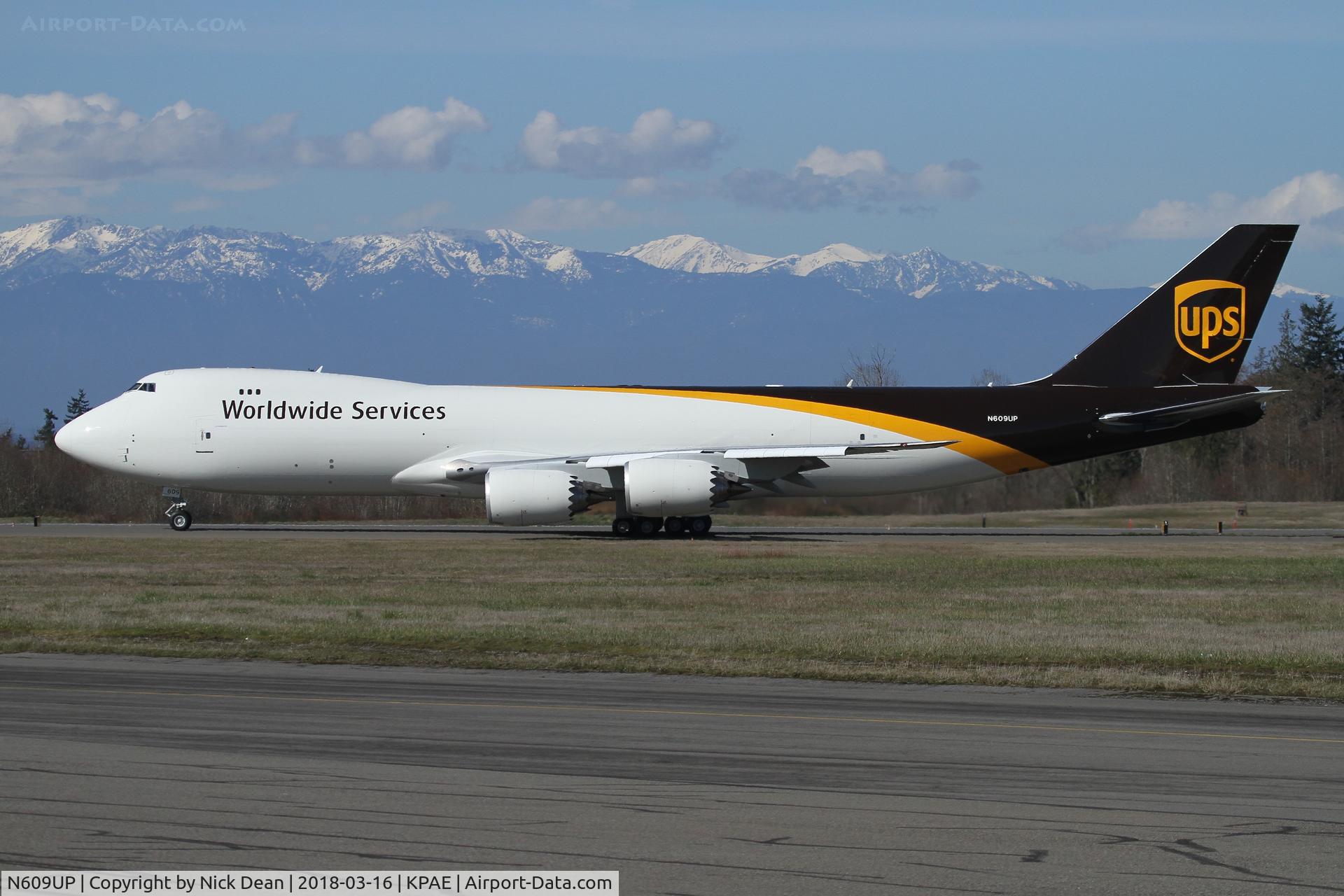 N609UP, 2018 Boeing 747-8F C/N 64254, PAE/KPAE