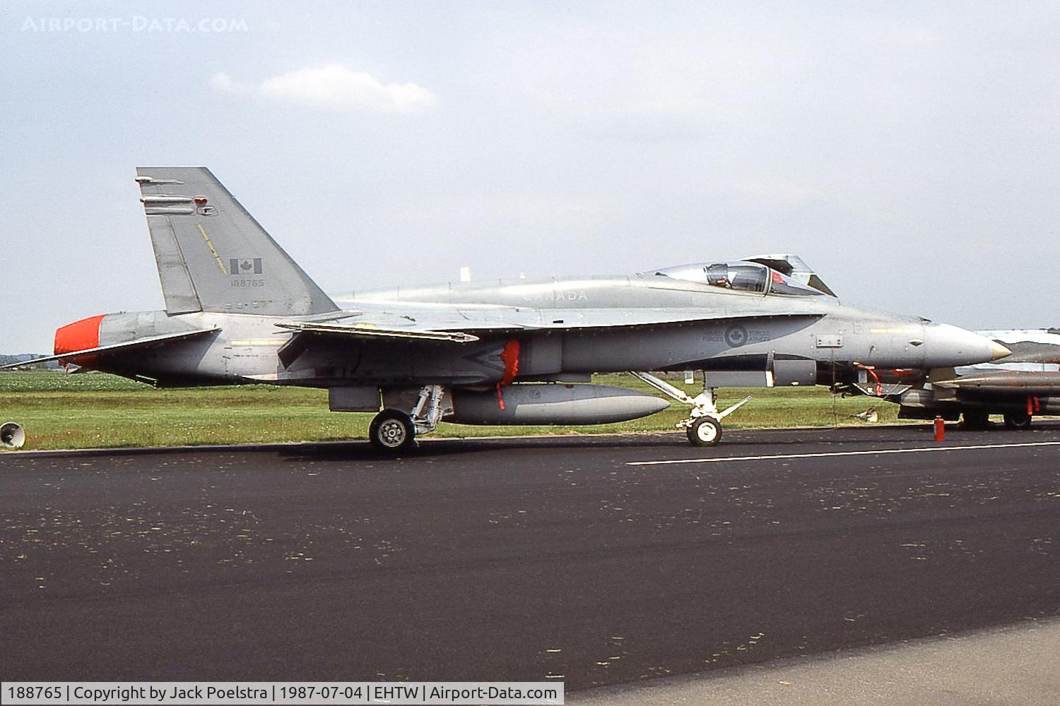 188765, 1986 McDonnell Douglas CF-188A Hornet C/N 452/A370, 188765 at Enschede-Twente airport