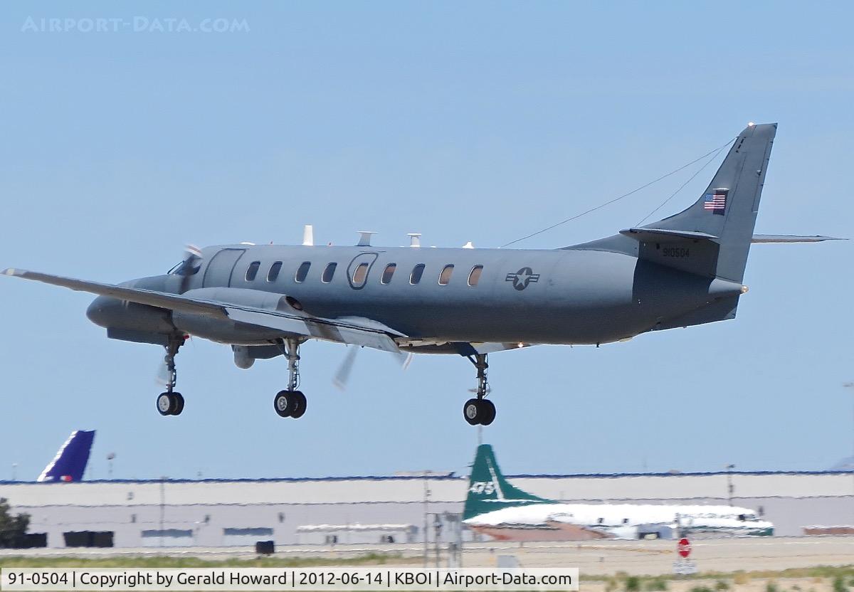 91-0504, 1992 Fairchild C-26B Metro III (SA-227BC) C/N DC-803M, Landing RWY 28L.