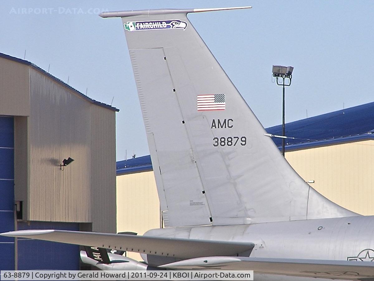 63-8879, 1963 Boeing KC-135R Stratotanker C/N 18727, Parked on the Idaho ANG ramp.  92nd ARW , 141st ARW, Fairchild AFB, AK ANG.