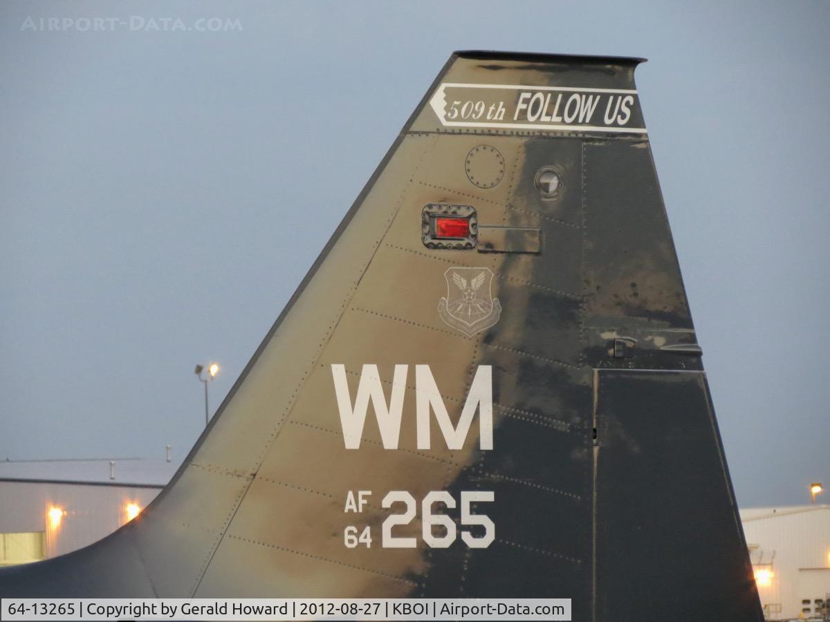 64-13265, 1964 Northrop T-38A Talon C/N N.5694, Parked on south GA ramp. 509th BW, Whiteman AFB, CA.