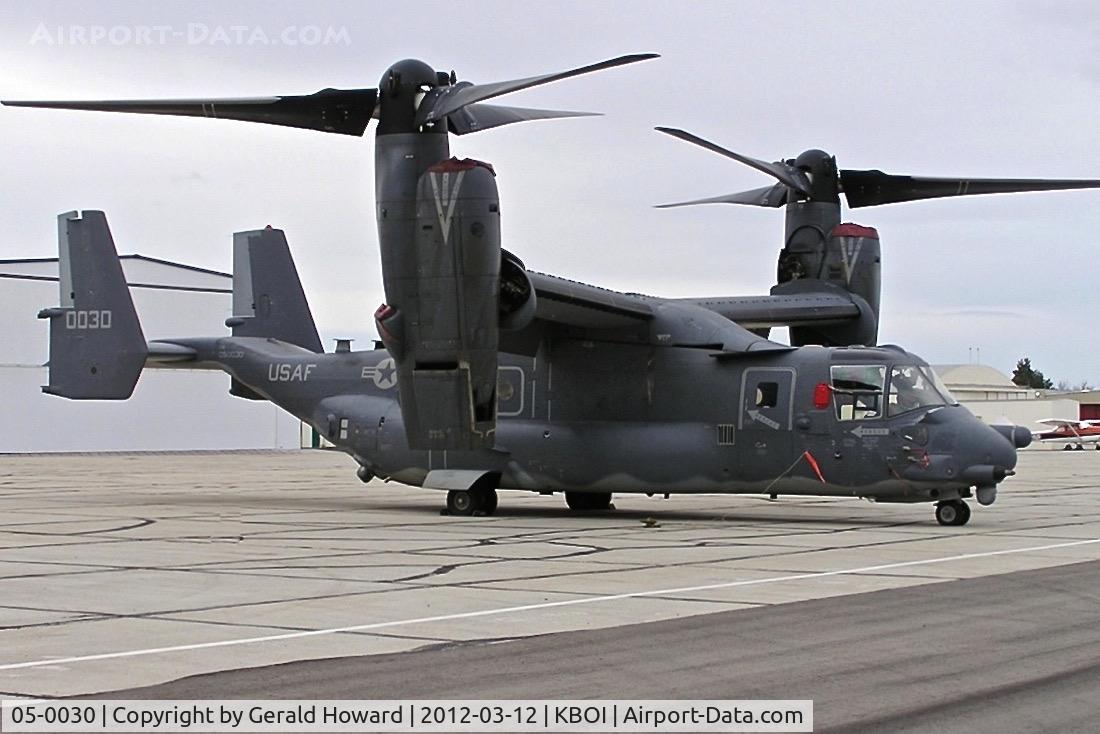 05-0030, 2005 Bell-Boeing CV-22B Osprey C/N D1011, Parked on the south GA ramp.  27th SOG.