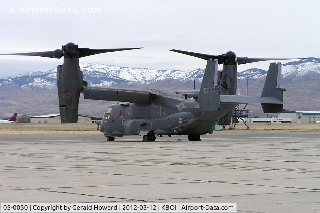 05-0030, 2005 Bell-Boeing CV-22B Osprey C/N D1011, Parked on the south GA ramp. 27th SOG.