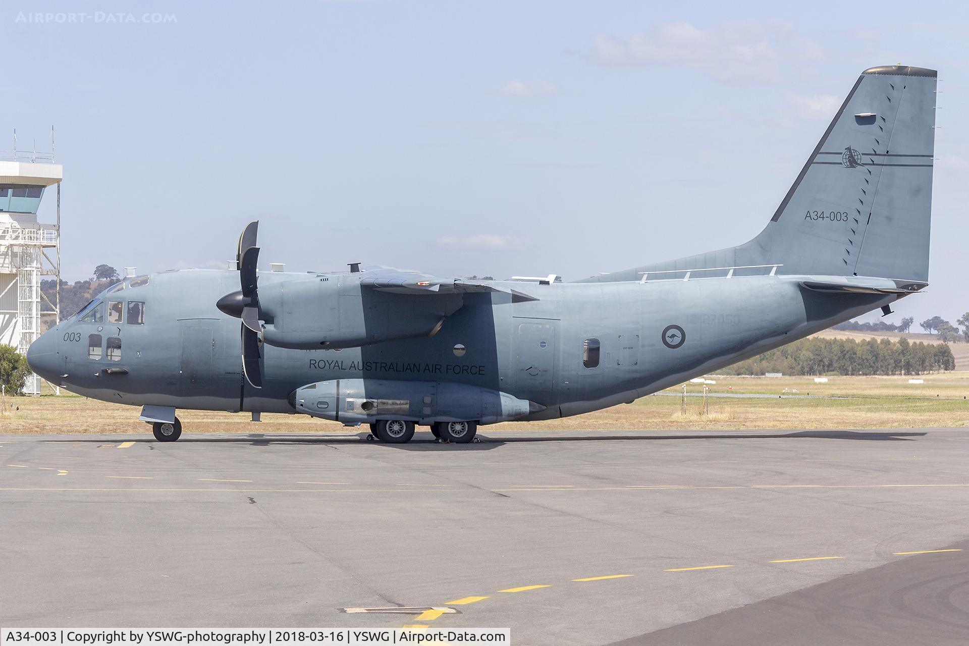 A34-003, 2015 Alenia C-27J Spartan C/N 4182/AUS03, Royal Australian Air Force (A34-003) Alenia C-27J Spartan at Wagga Wagga Airport