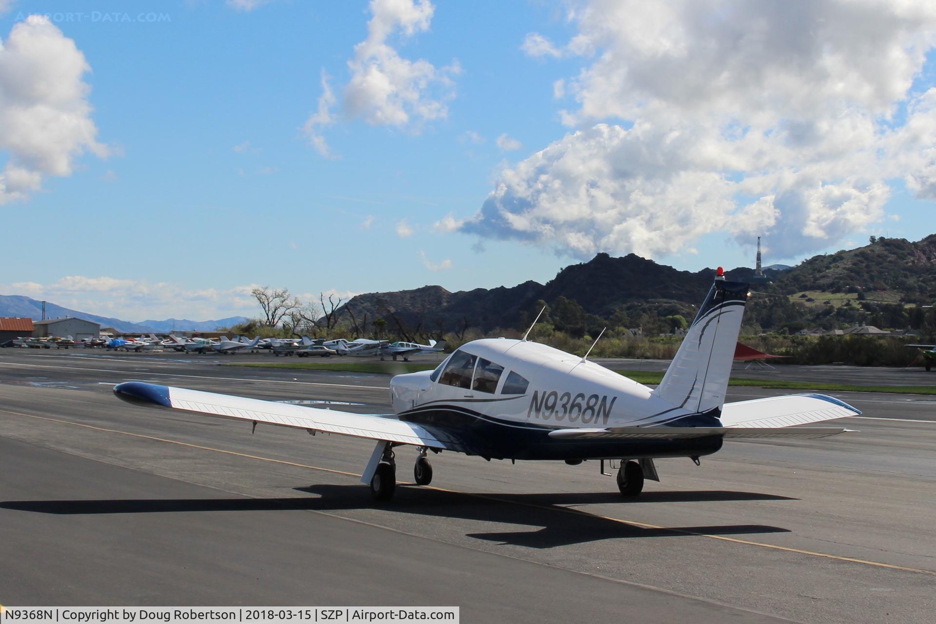 N9368N, 1969 Piper PA-28R-200 Arrow C/N 28R-35076, 1969 Piper PA-28R-200 ARROW, Lycoming IO-360 200 Hp, taxi back after landing Rwy 22