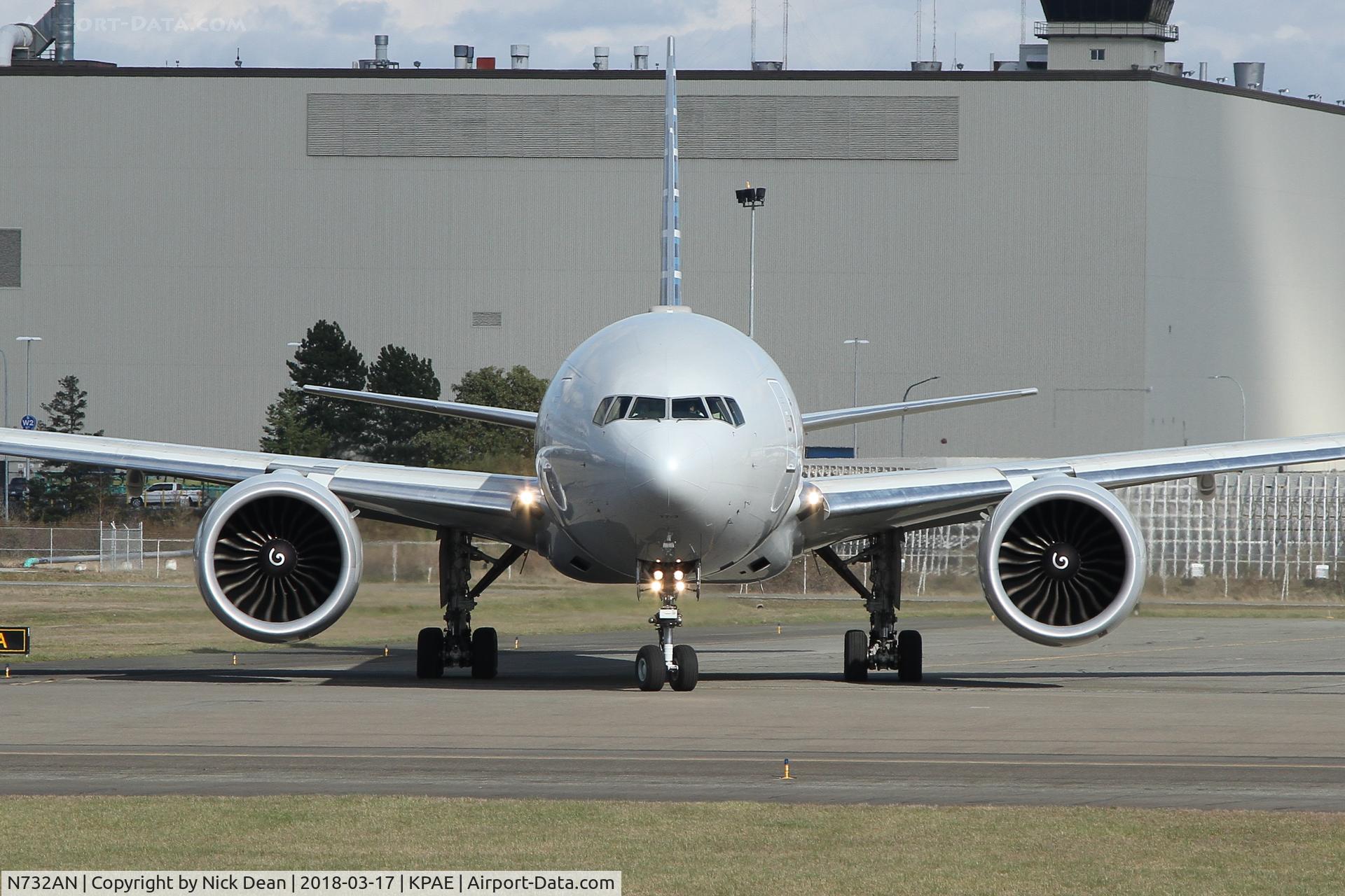 N732AN, 2014 Boeing 777-323/ER C/N 31549, Departing To DFW after MX at (ATS) Aviation Technical Services.