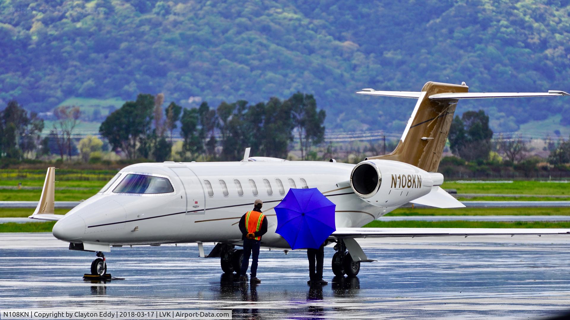 N108KN, 2007 Learjet 45 C/N 45-336, Livermore Airport California 2018.
